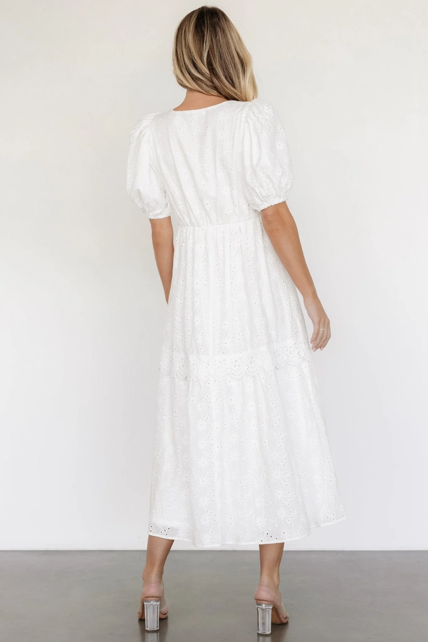 Jackie Eyelet Maxi Dress | Off White - luluinthesky