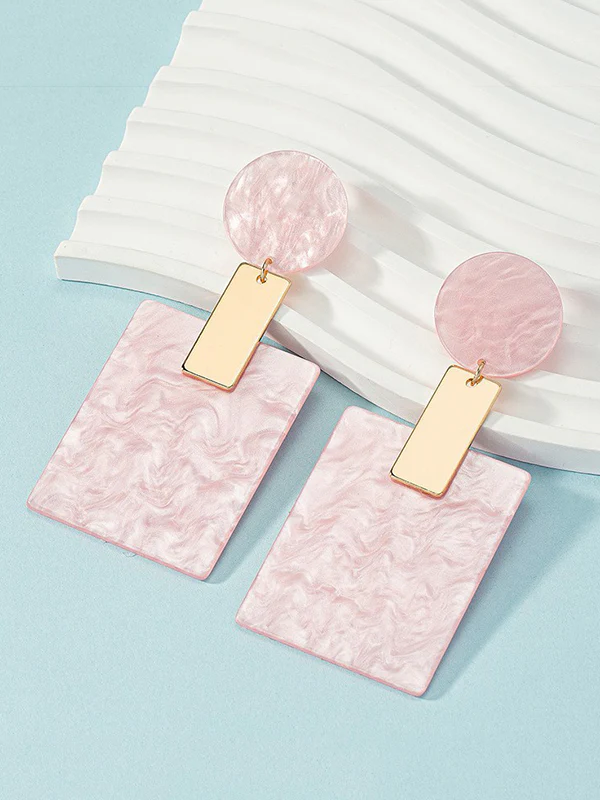 Geometric Drop Earrings