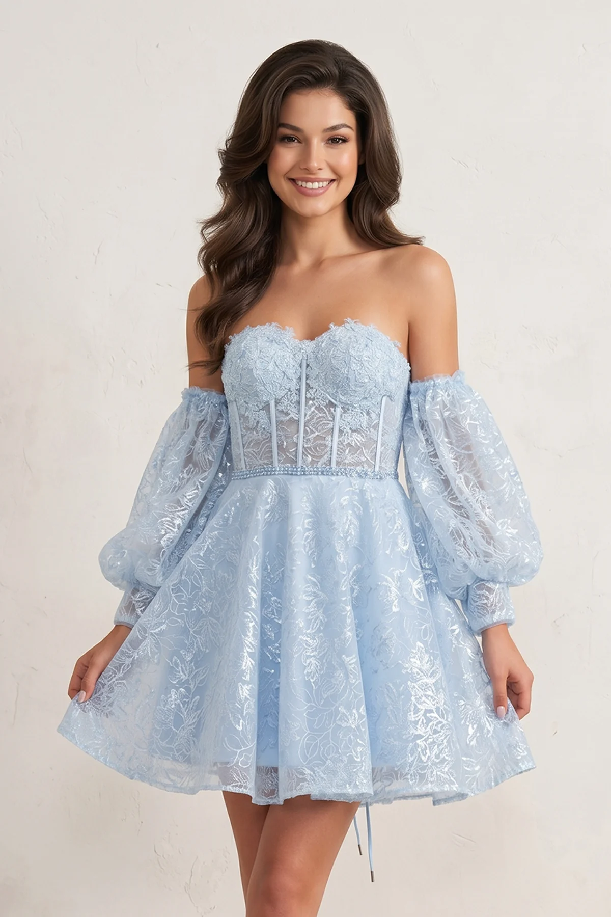 A-Line Sweetheart Homecoming Dress