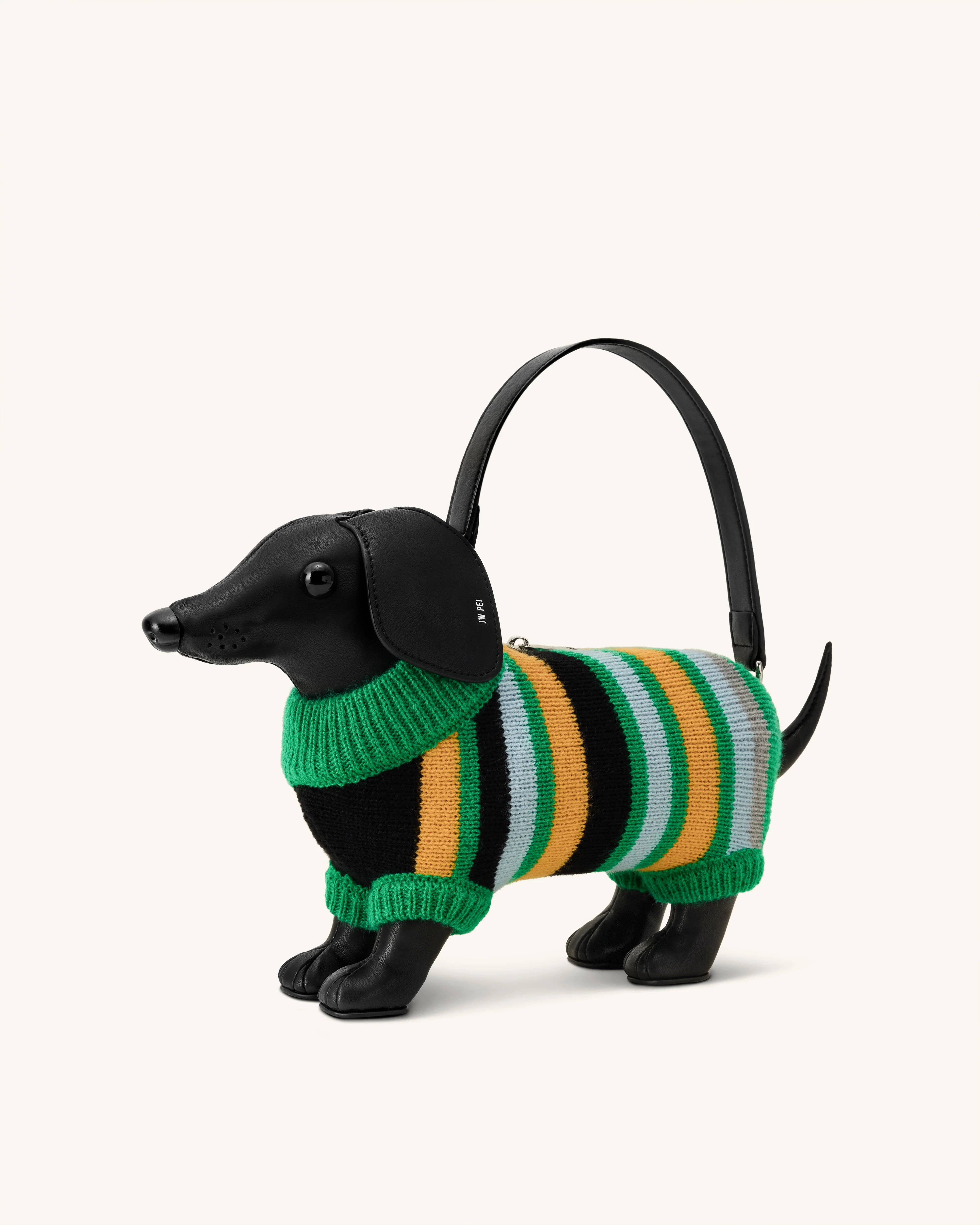 Addison Dachshund Handbag - Black