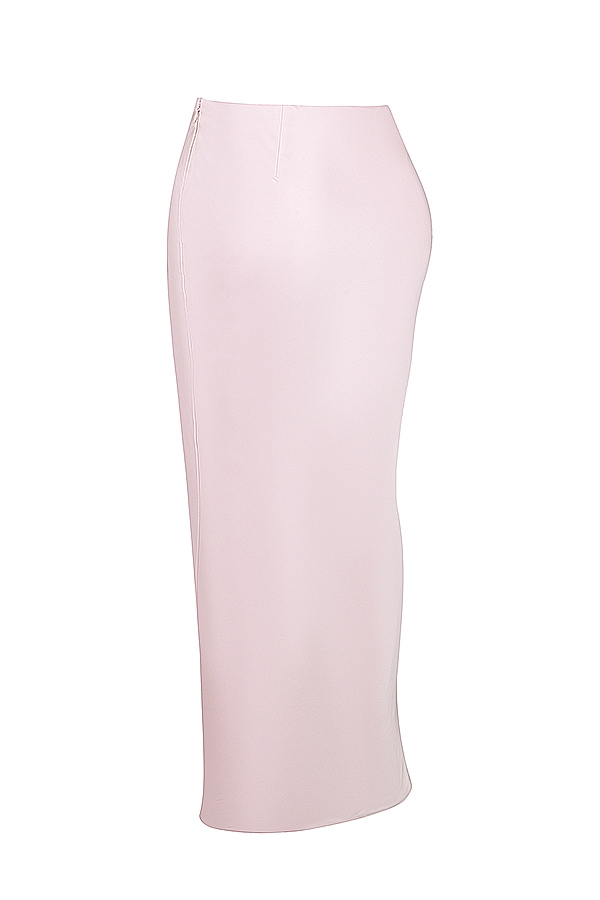 Ballerina Pink Satin Maxi Skirt