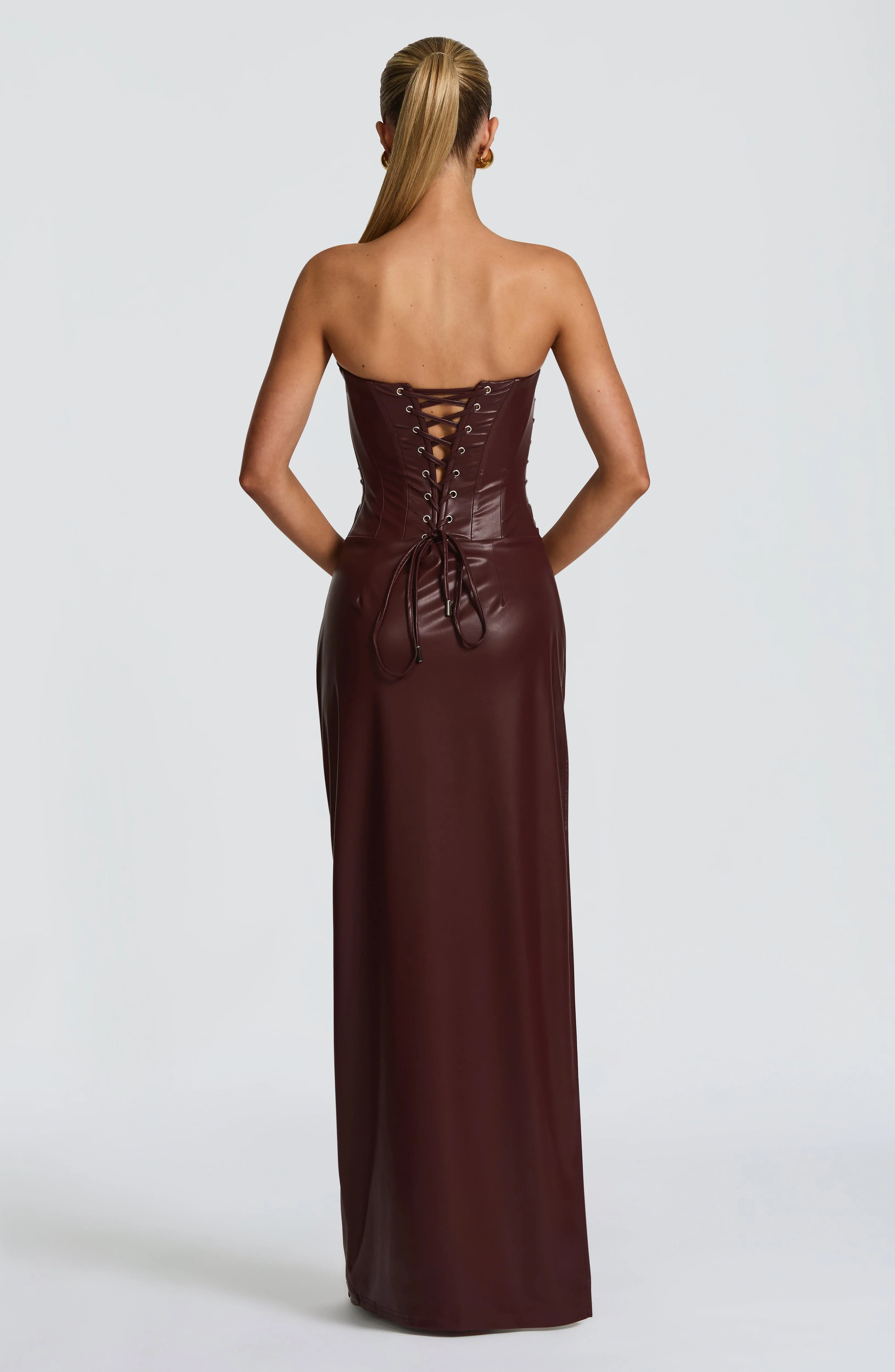 Alba Maxi Dress - Burgundy