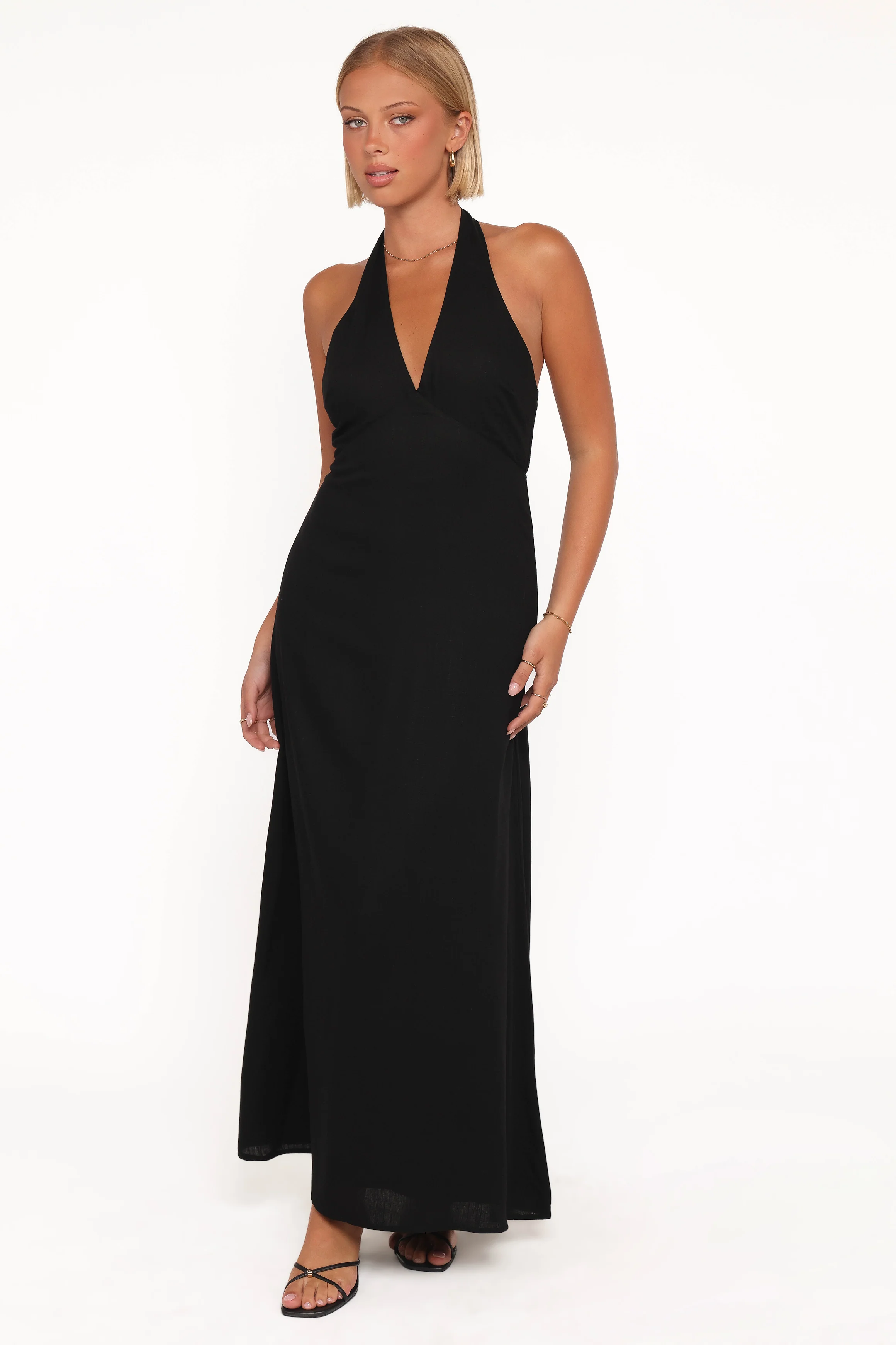 Michelle Halterneck Dress - Black