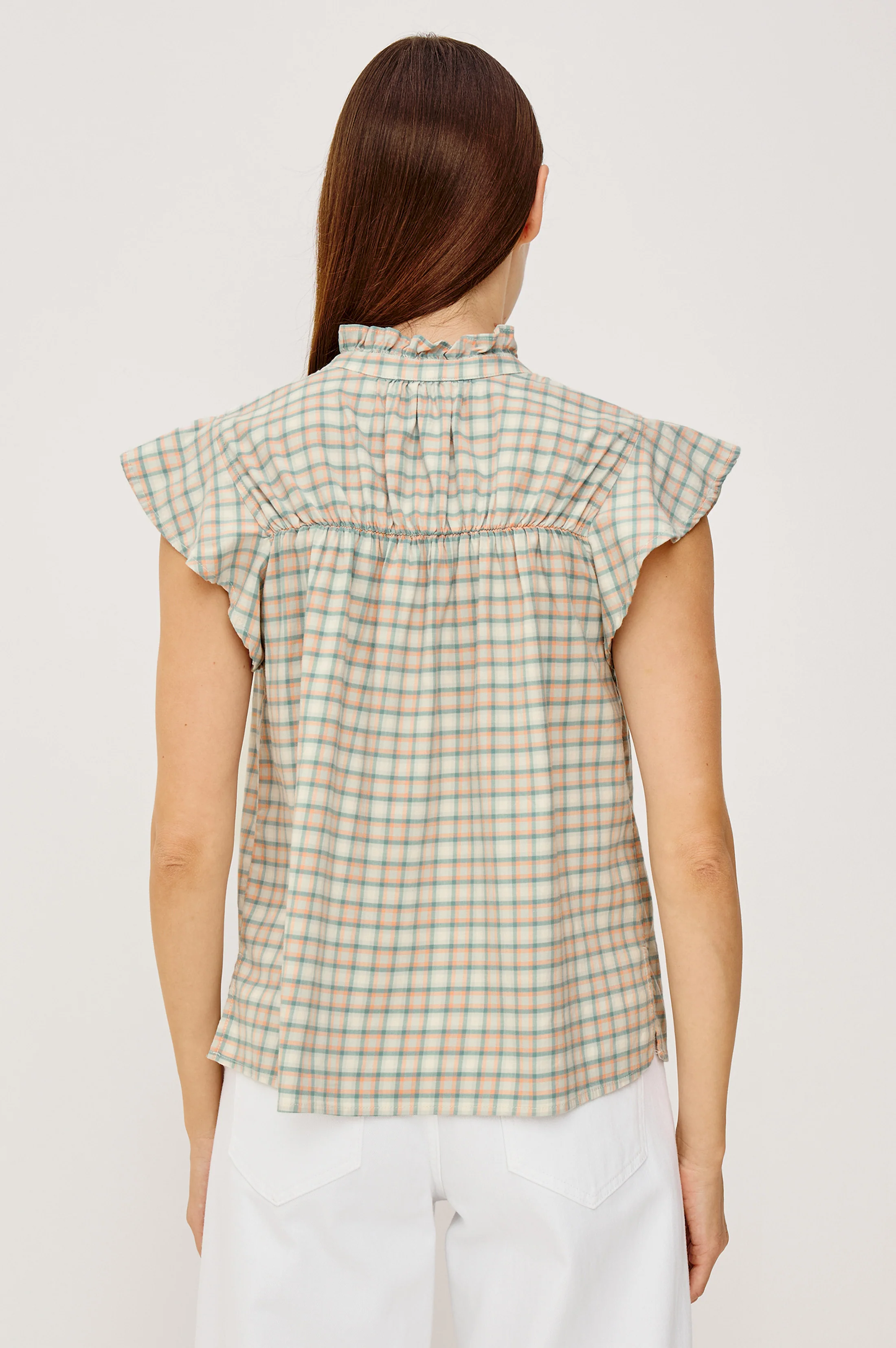 Ruthie Top - Julep Mint Check