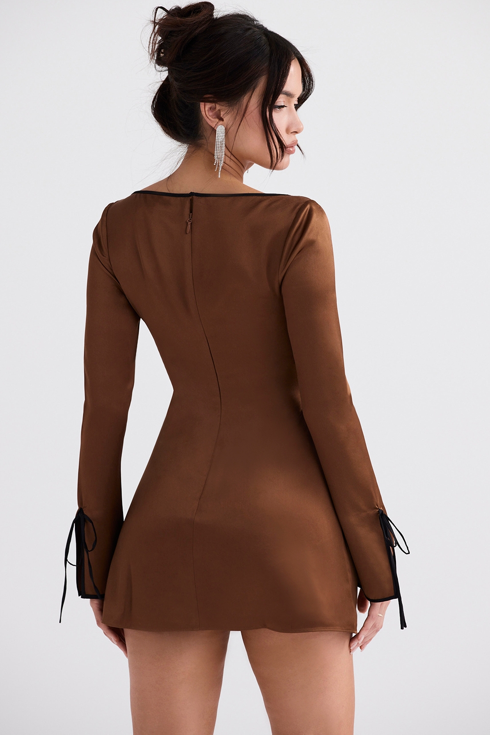 Copper Satin Mini Dress