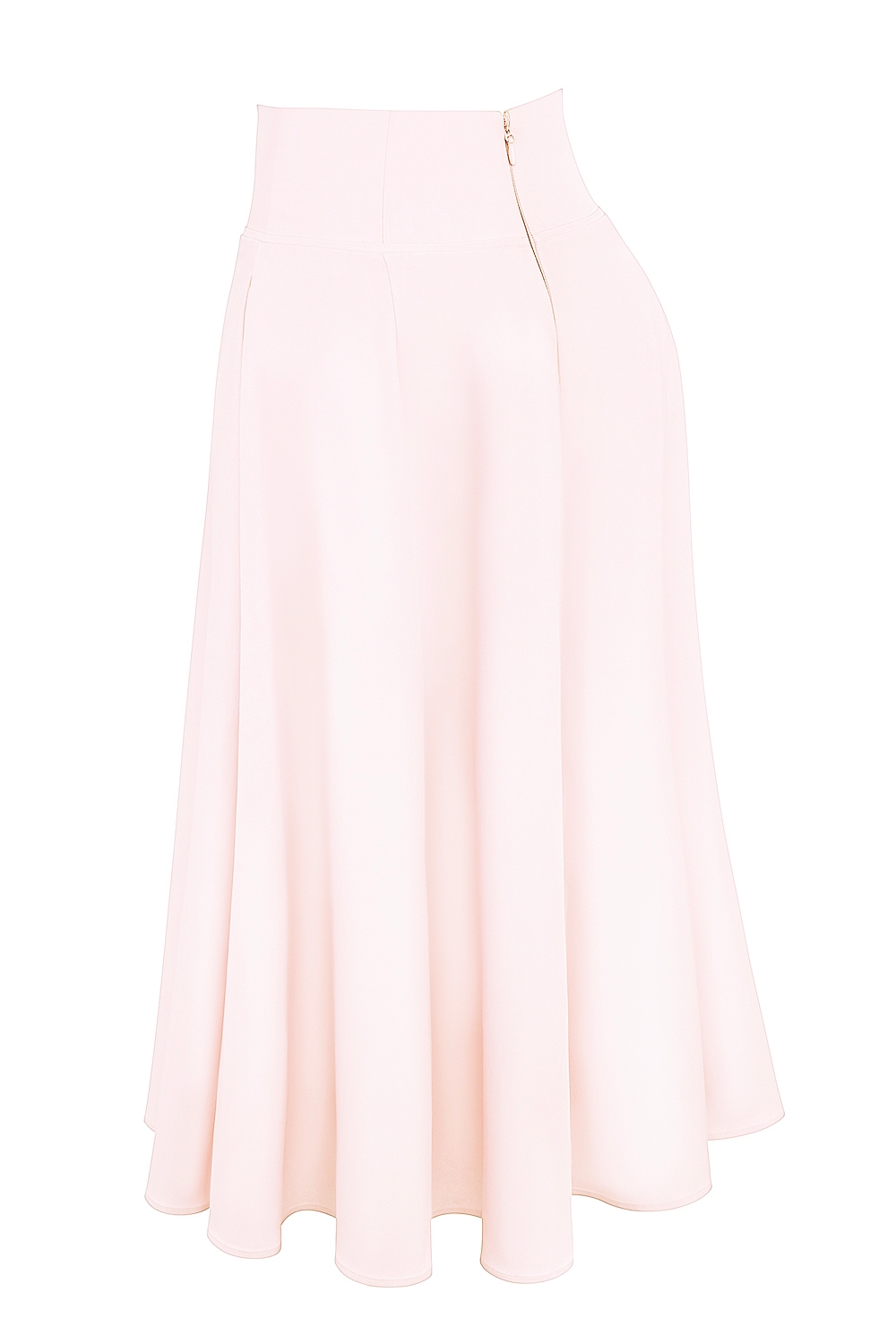 Ballerina Pink A-line Midi Skirt