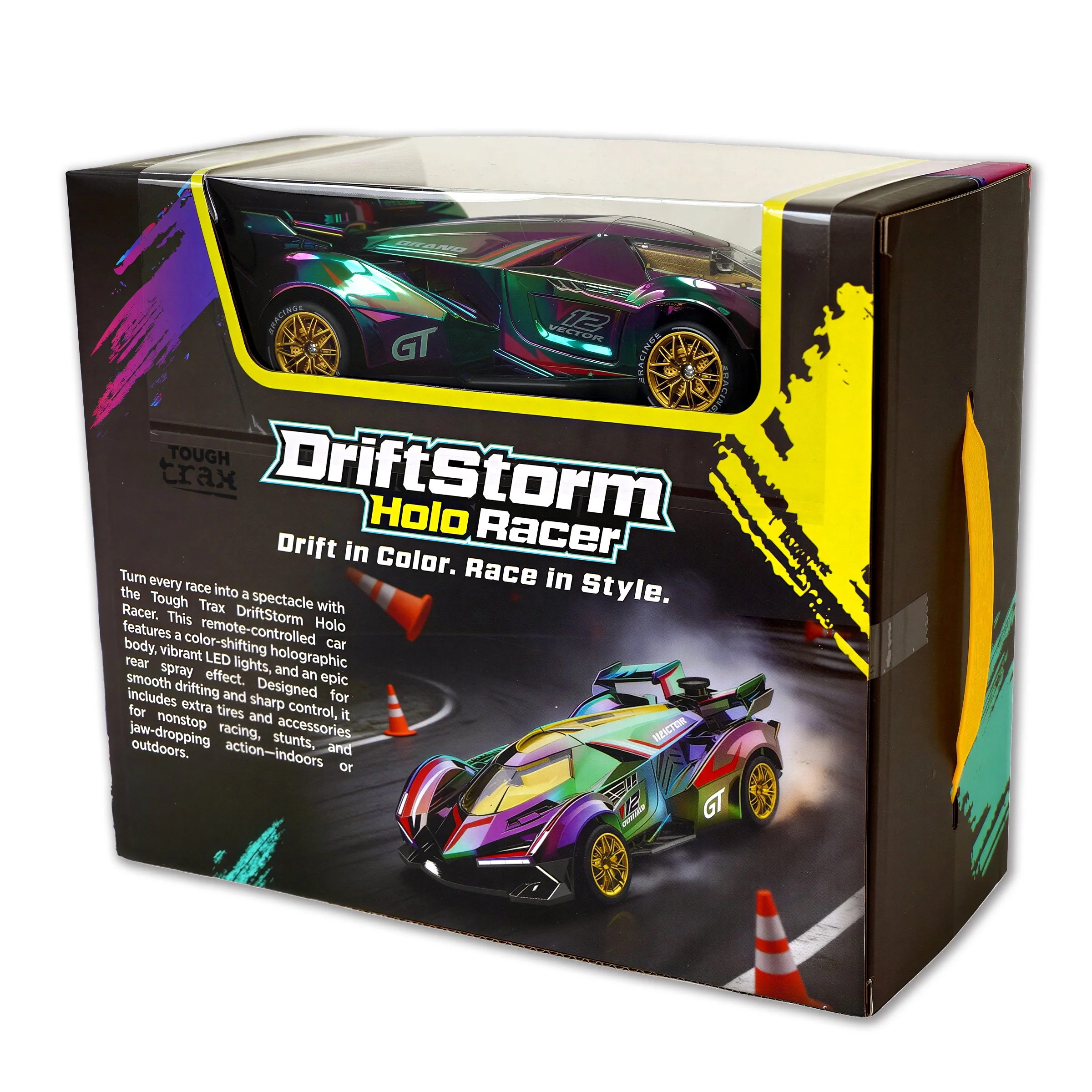 Tough Trax DriftStorm Holo Racer Holographic Drifting Remote Control Stunt Car