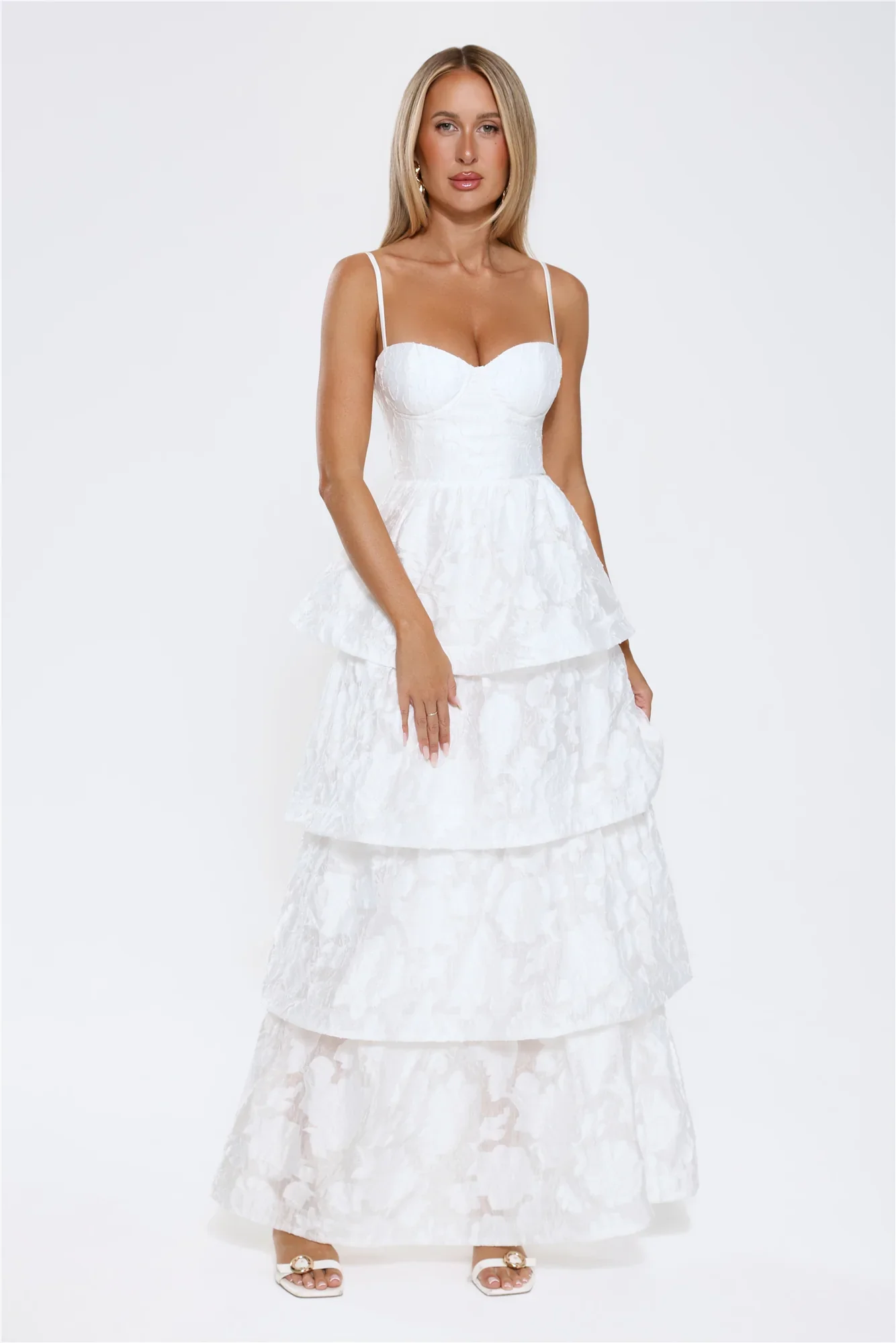 Elevated Desire Maxi Dress White