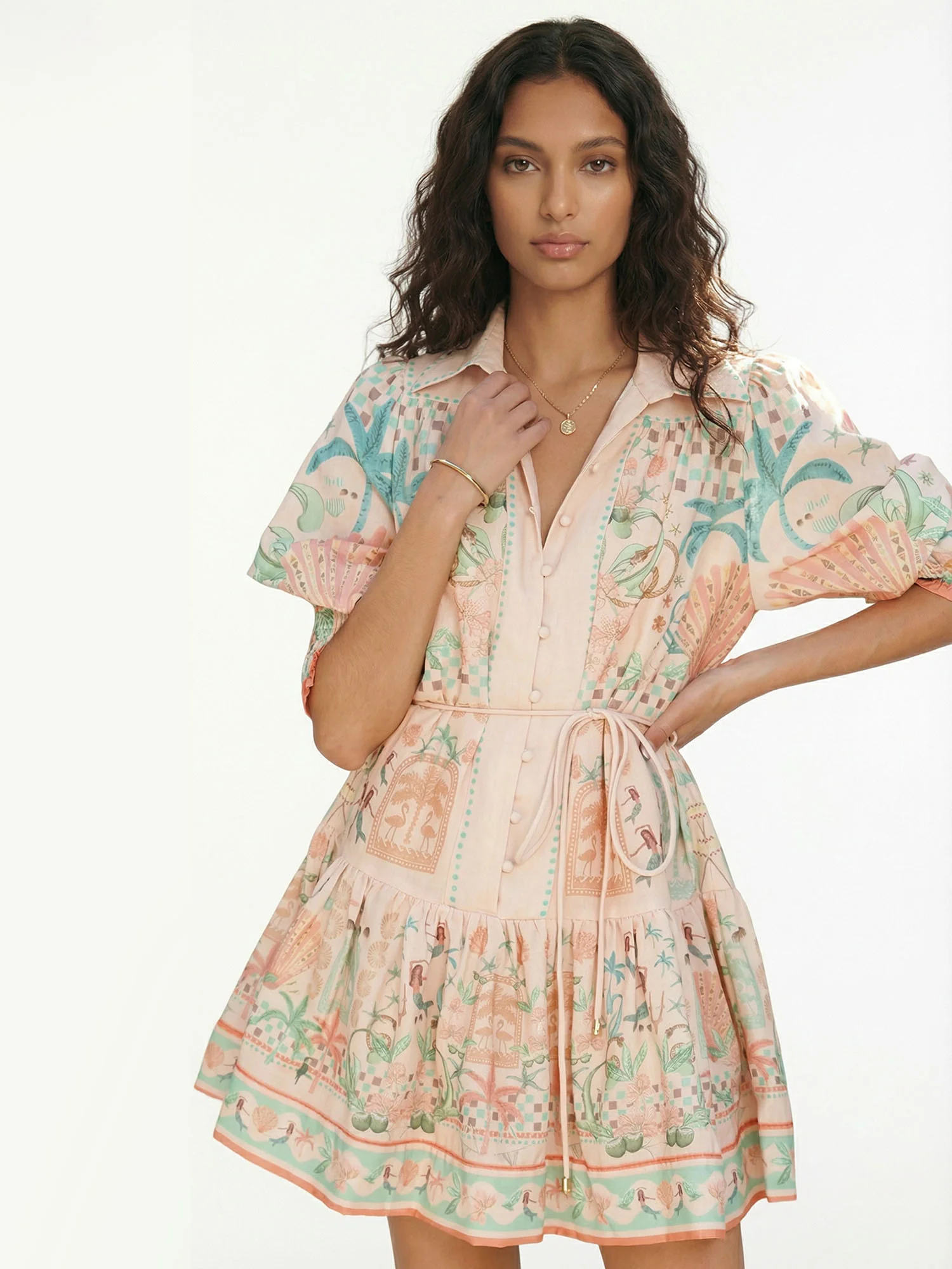 Temple Garden Mini Dress