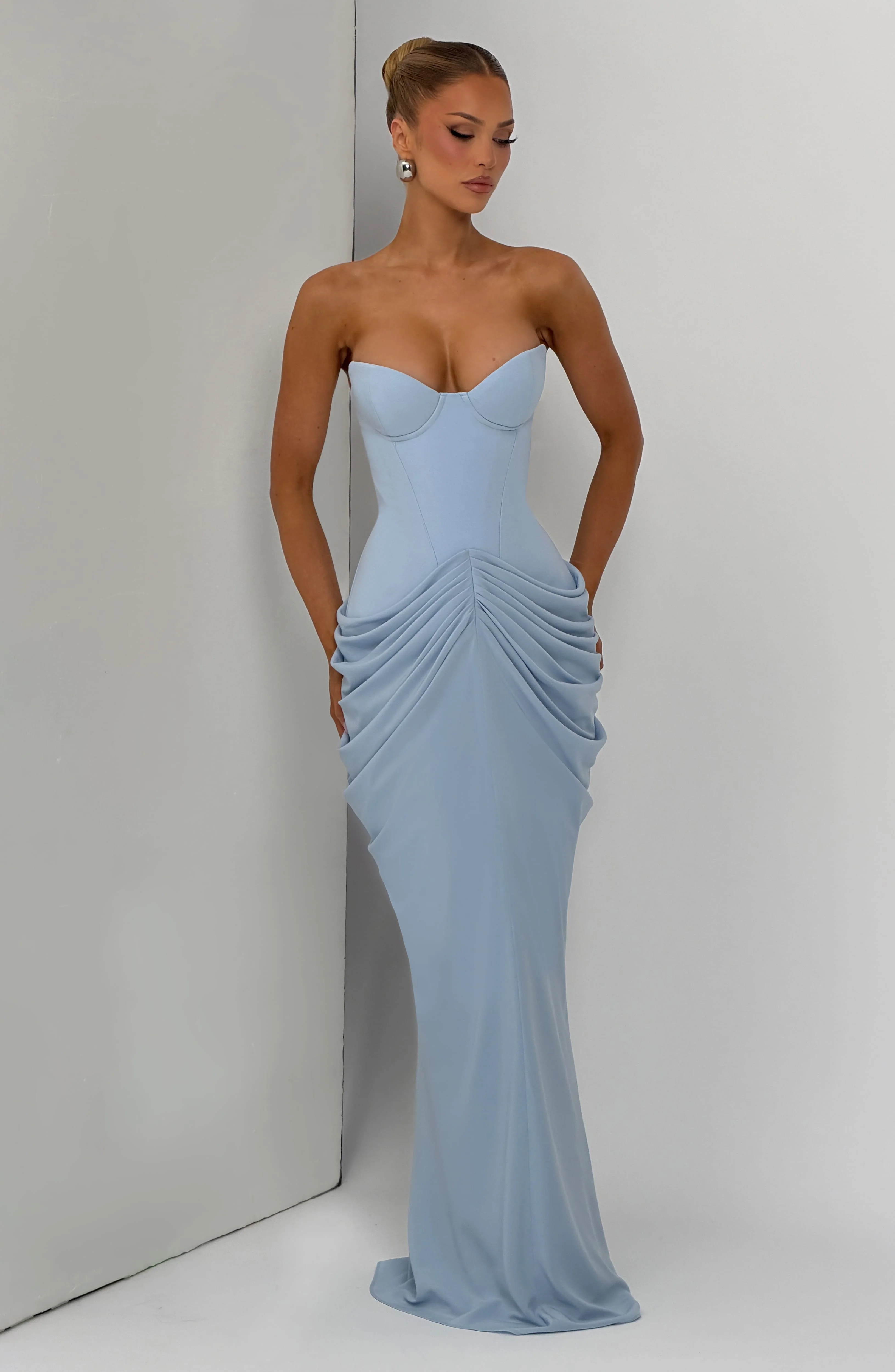 Chiara Maxi Dress - Glacier Blue