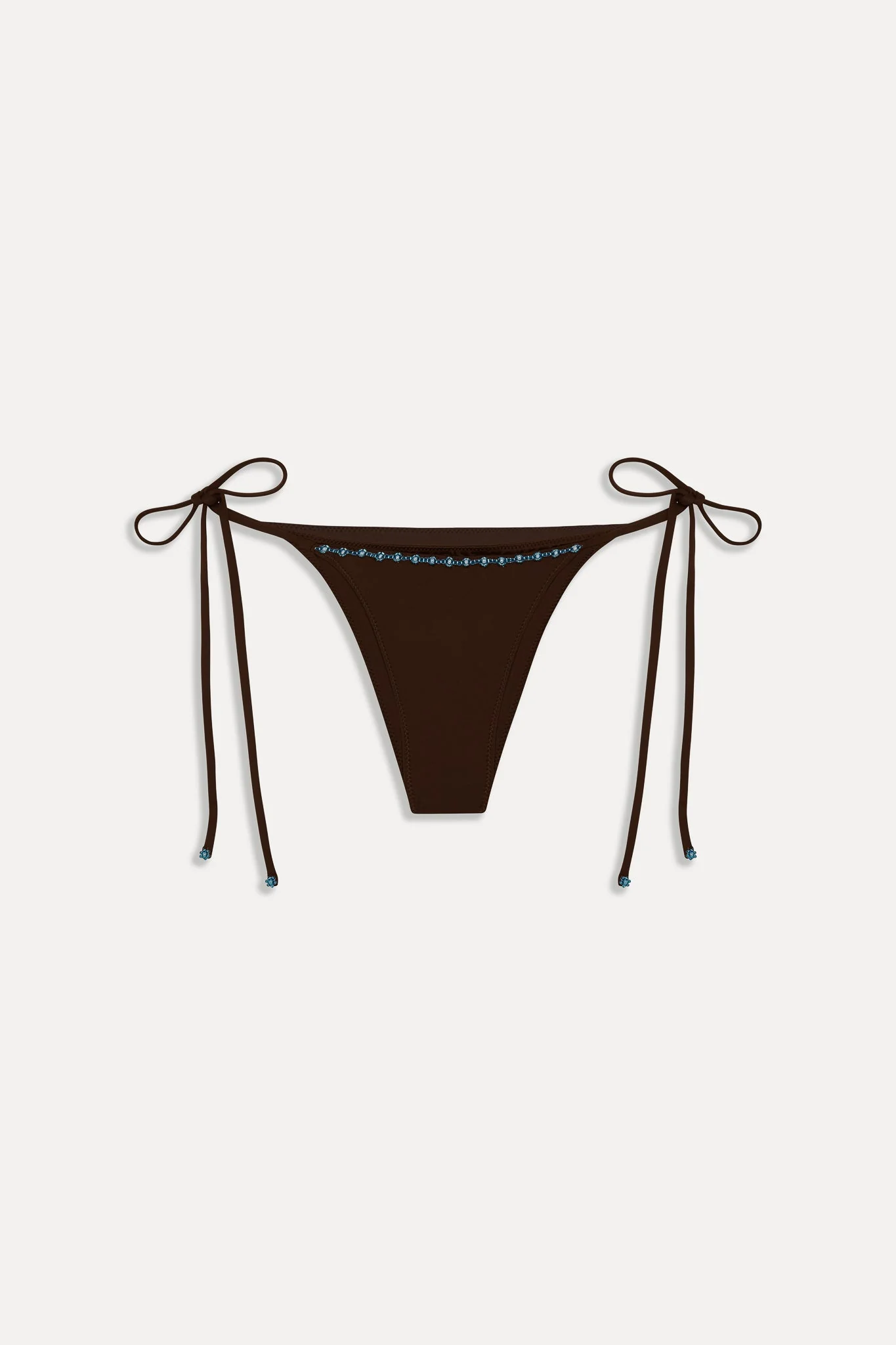 Mackenzie Cheeky Beaded Bikini Bottom - Kona Flower