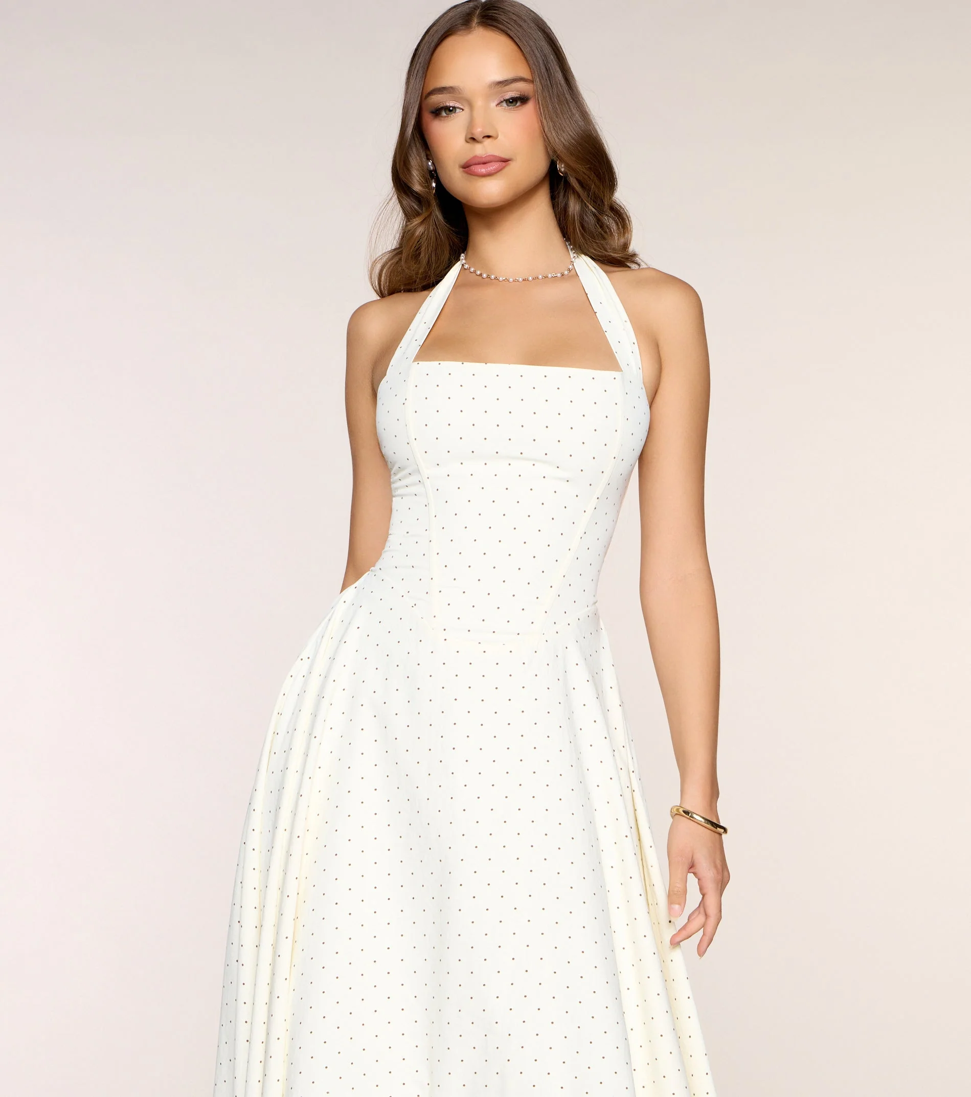 Picture Perfect Polka Dot Midi Dress
