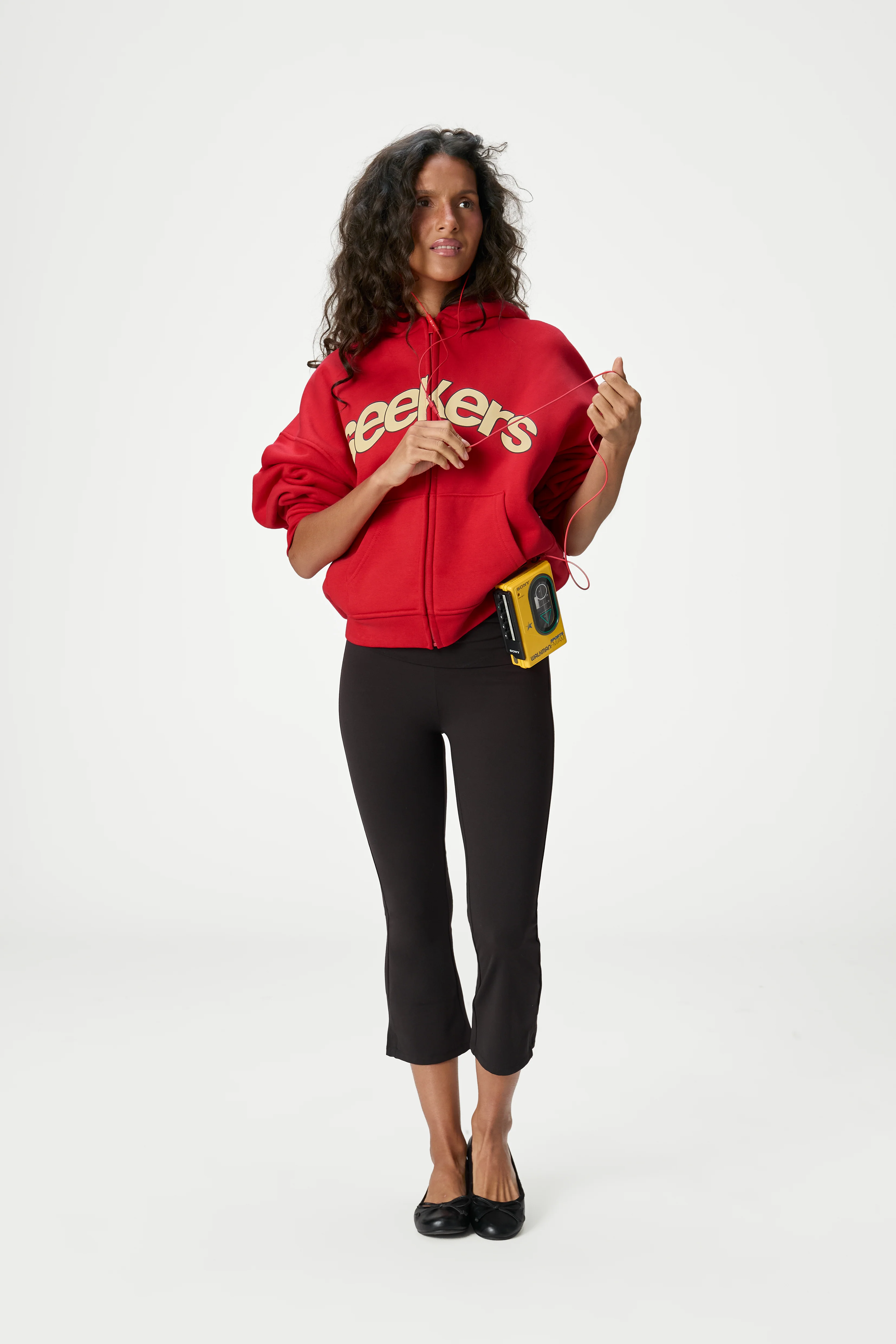 Seekers Doozy Zip Up Hoodie in Red