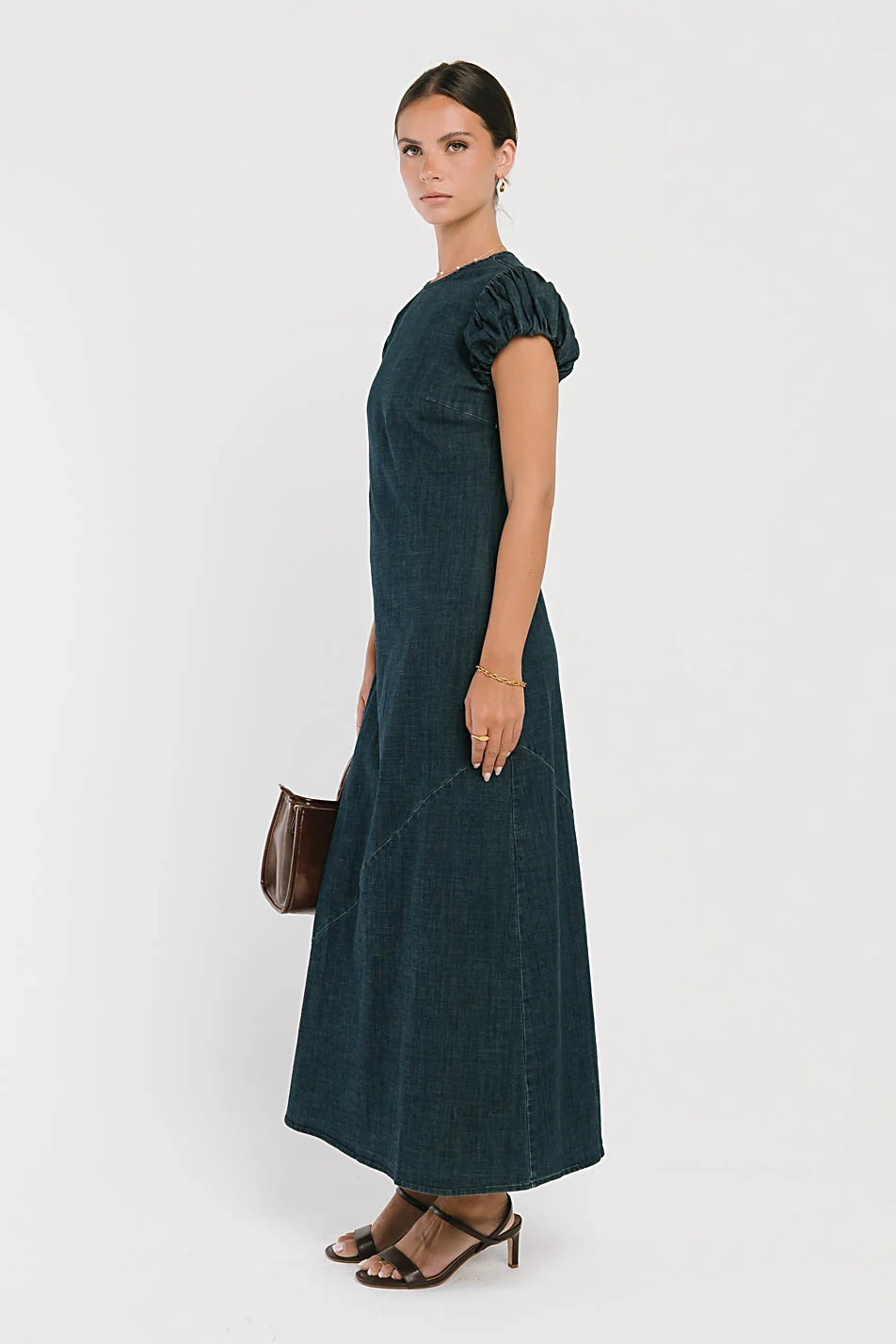 Ellianna Maxi Dress in Denim