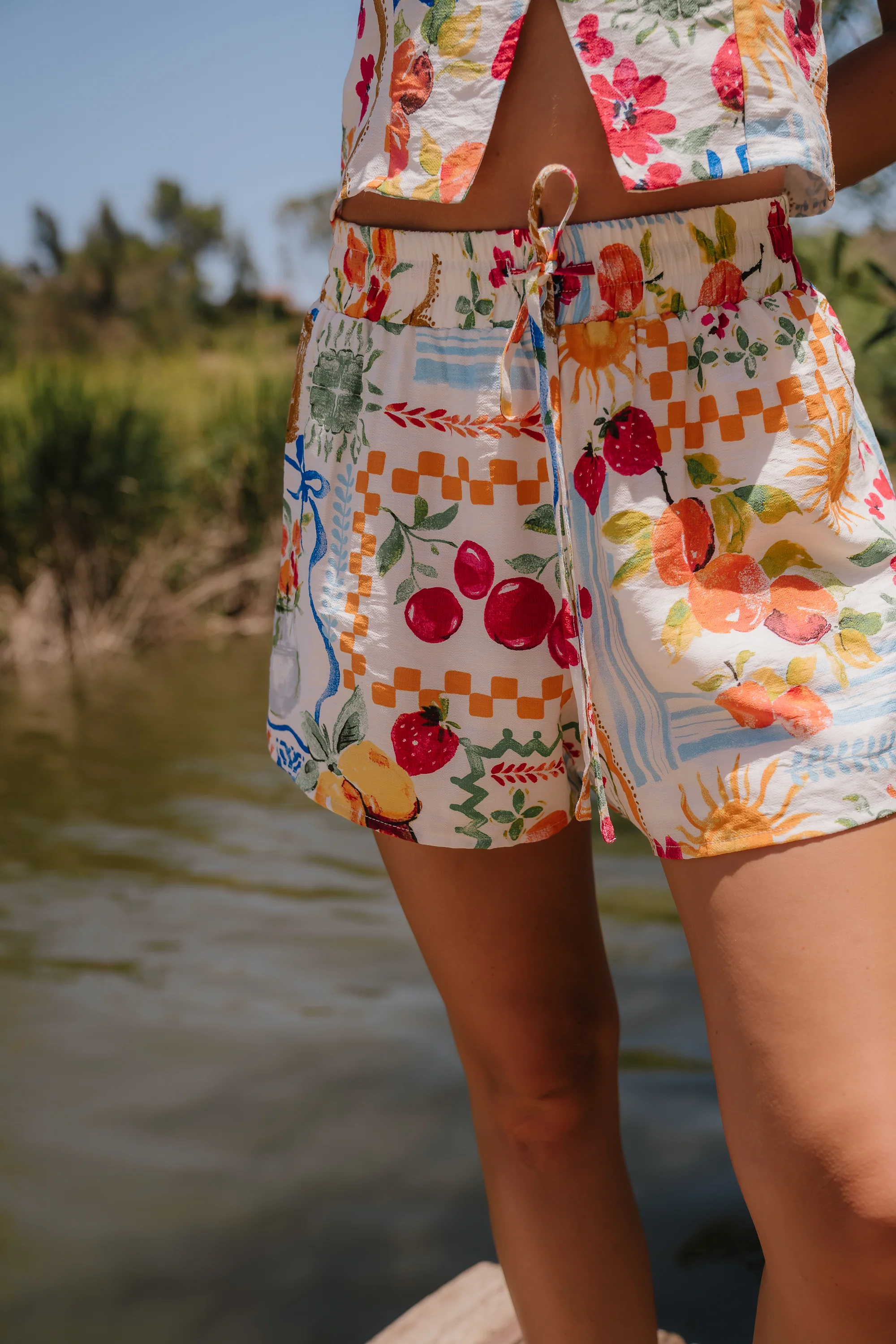 Fiorella Graphic Shorts - FINAL SALE