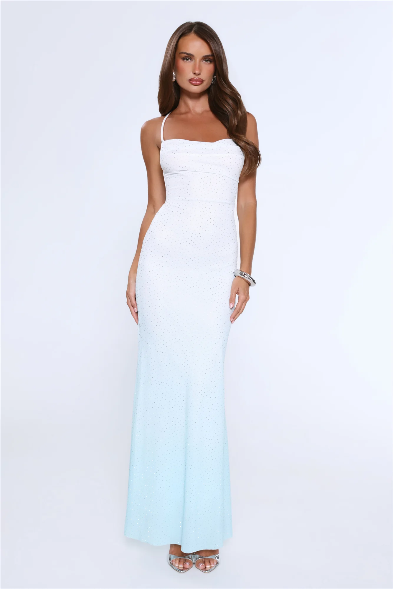 Glow From Moons Maxi Dress Blue