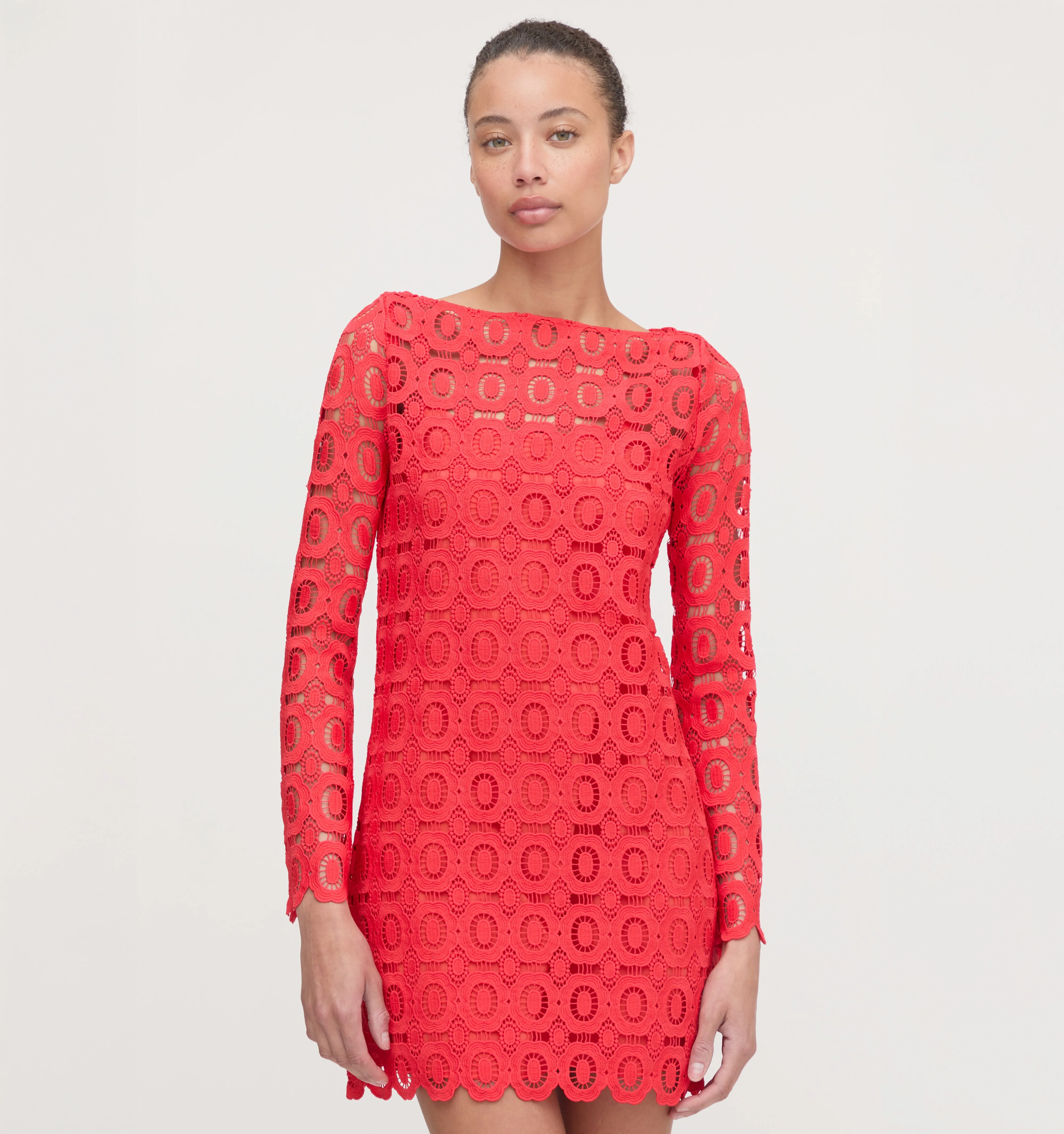 The Eliza Mini Dress - Poppy Lace