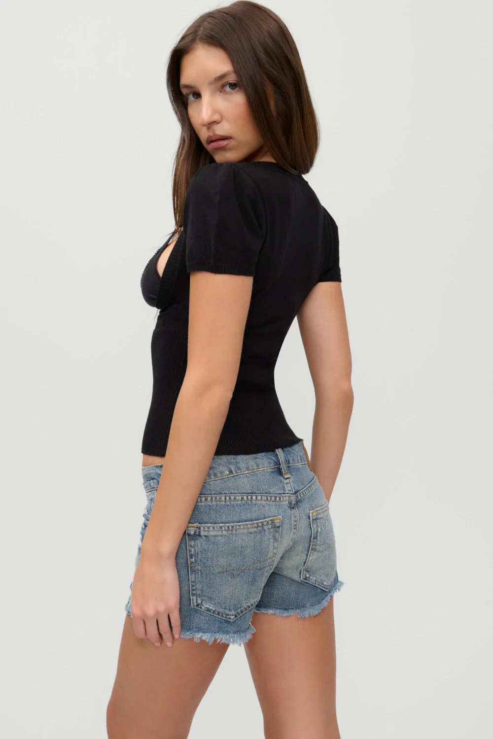 x JENNIE Sofia Knit Top - Black