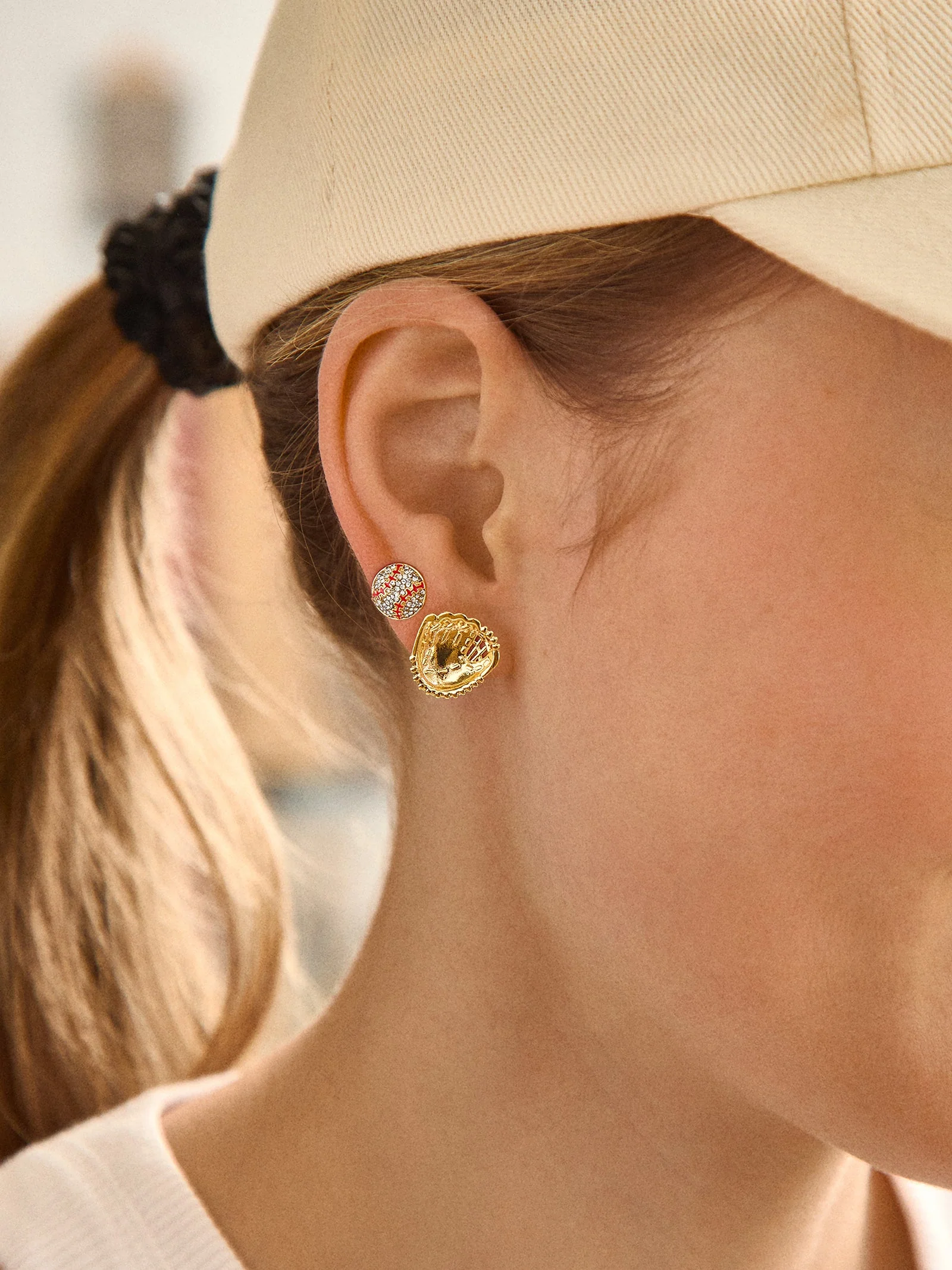Perfect Catch Earring Set - Baseball Glove