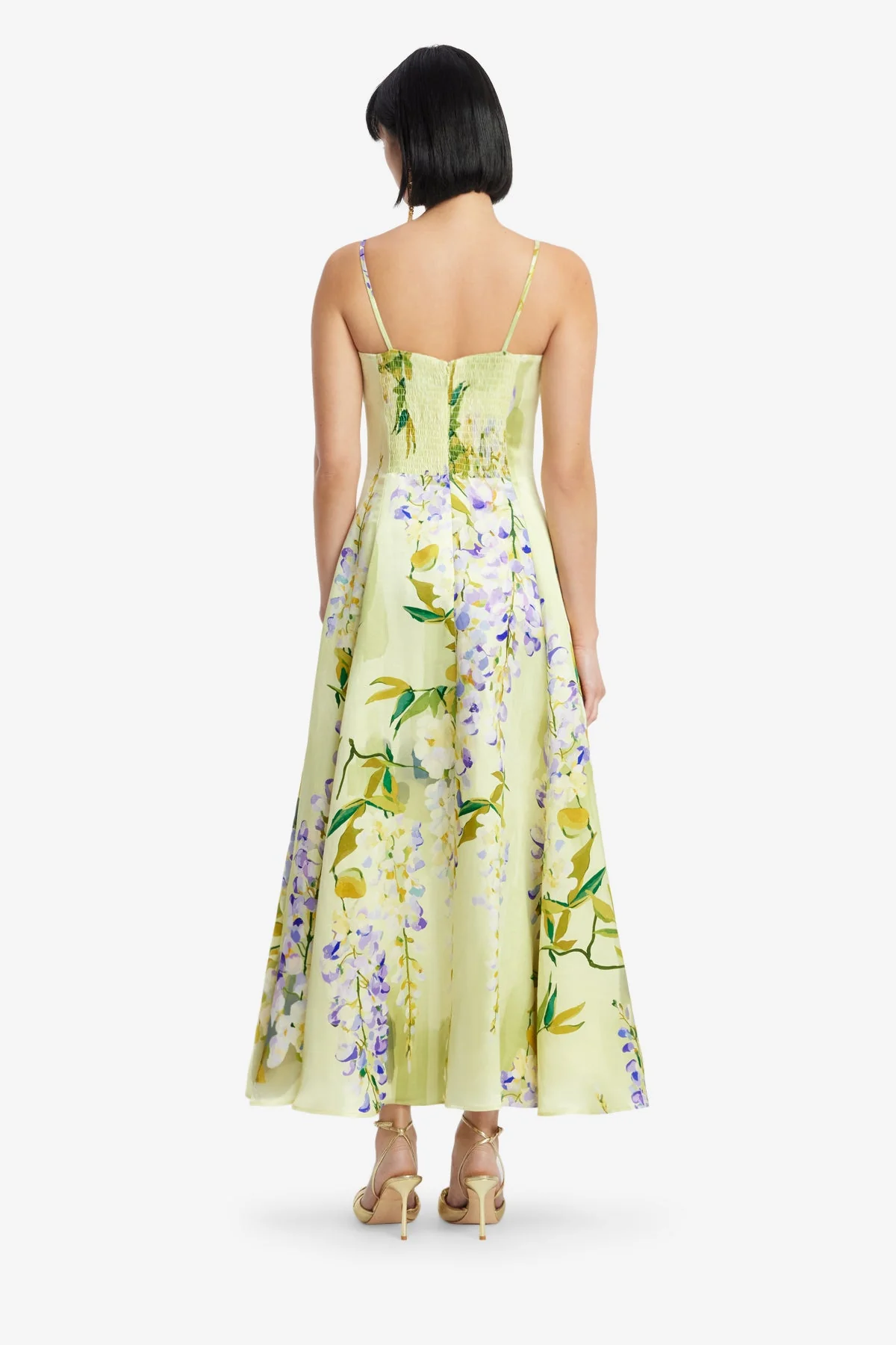 Mariela Midi Dress - Wisteria Print