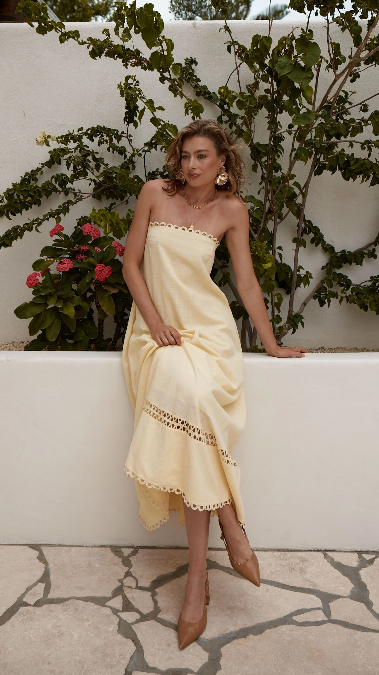 Sandra Maxi Dress - Yellow - luluinthesky