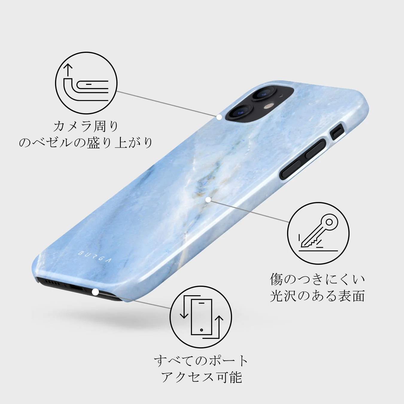 Fluffy Clouds - iPhone 12 ケース