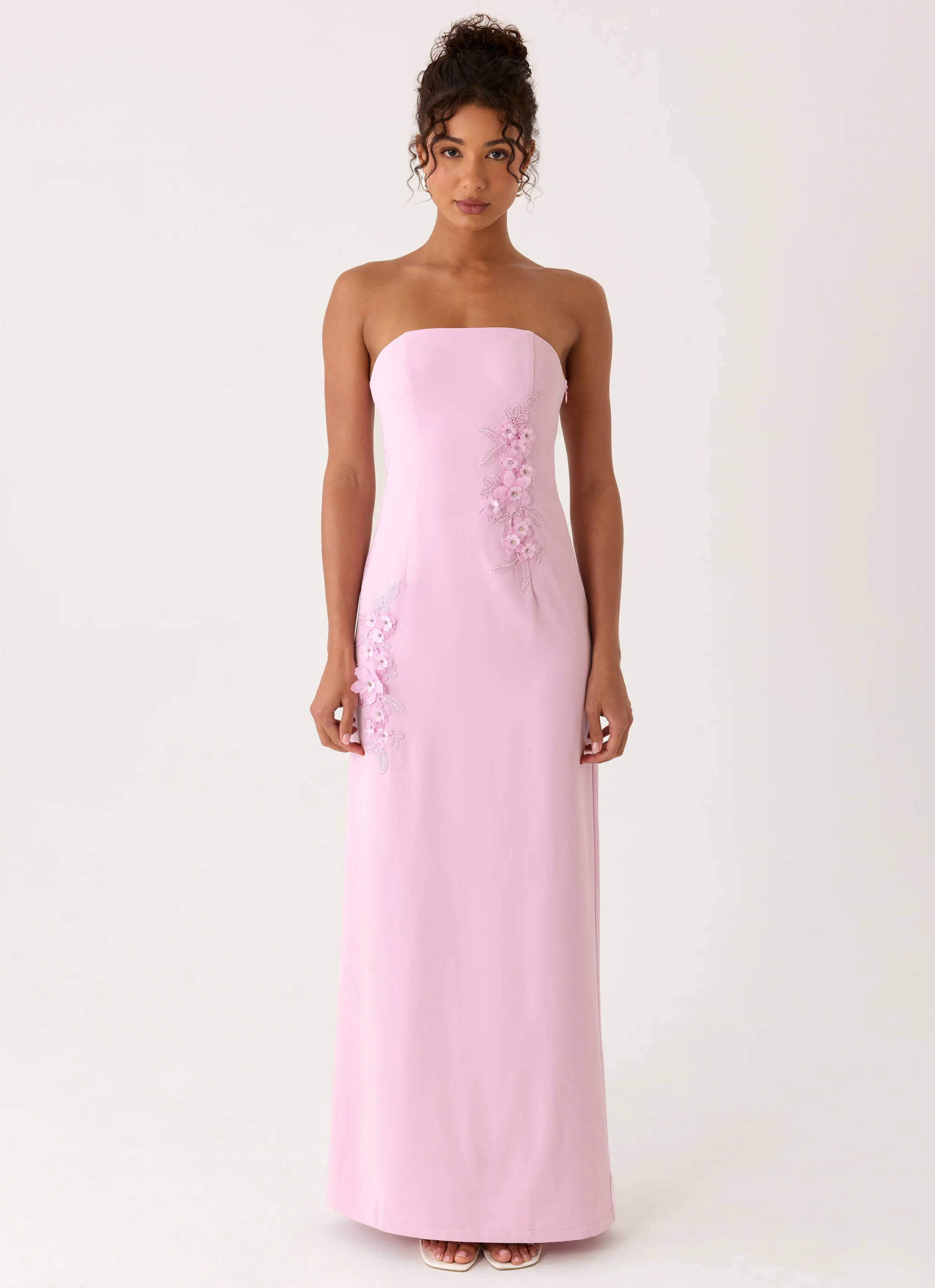 Monelise Strapless Maxi Dress - Pink