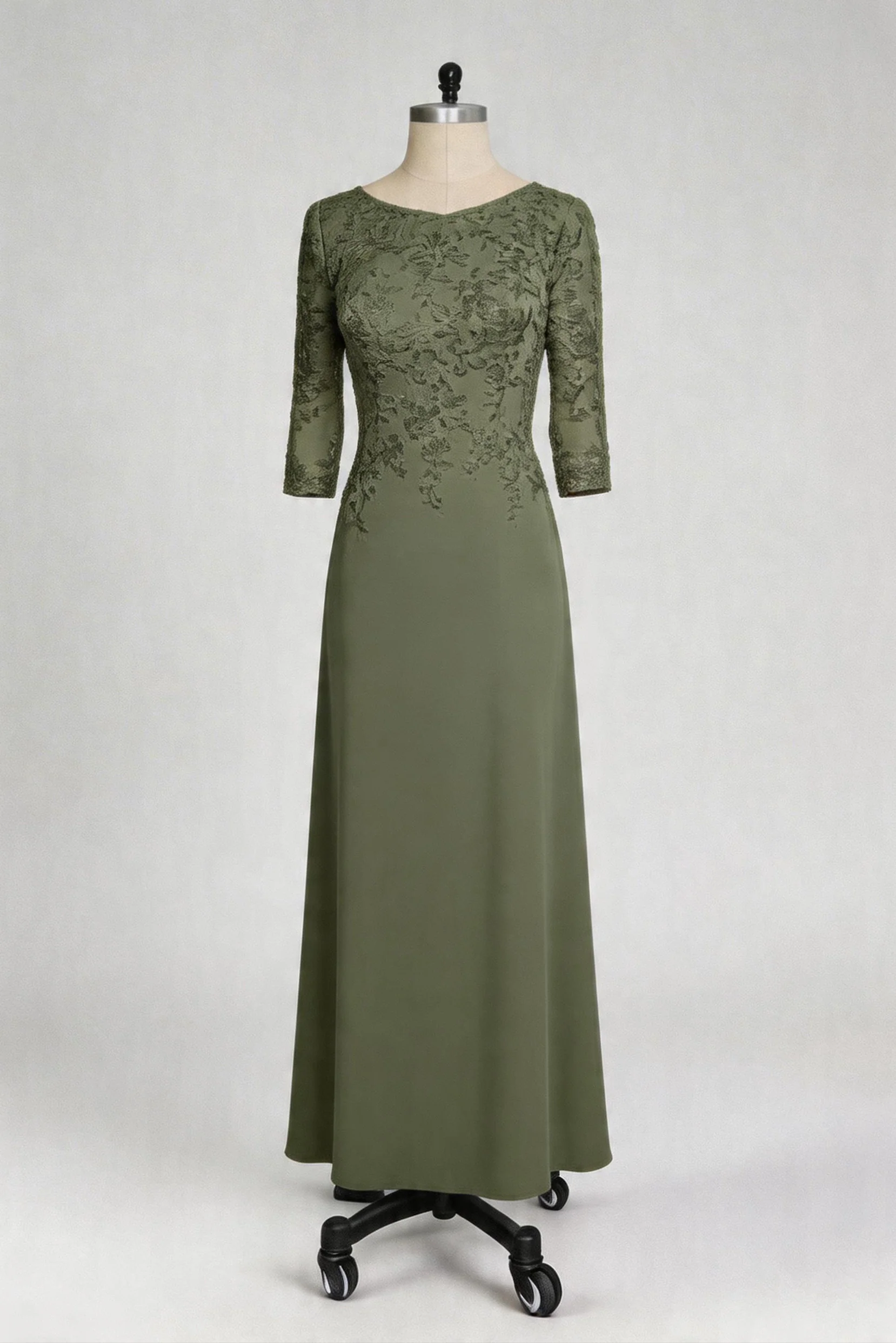A-Line Maxi Chiffon Mother Of The Bride Dress CM0313