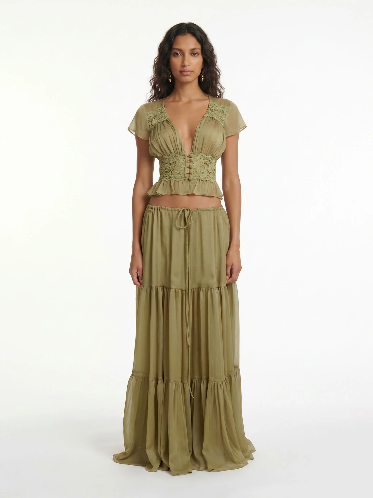Olive Heritage Skirt