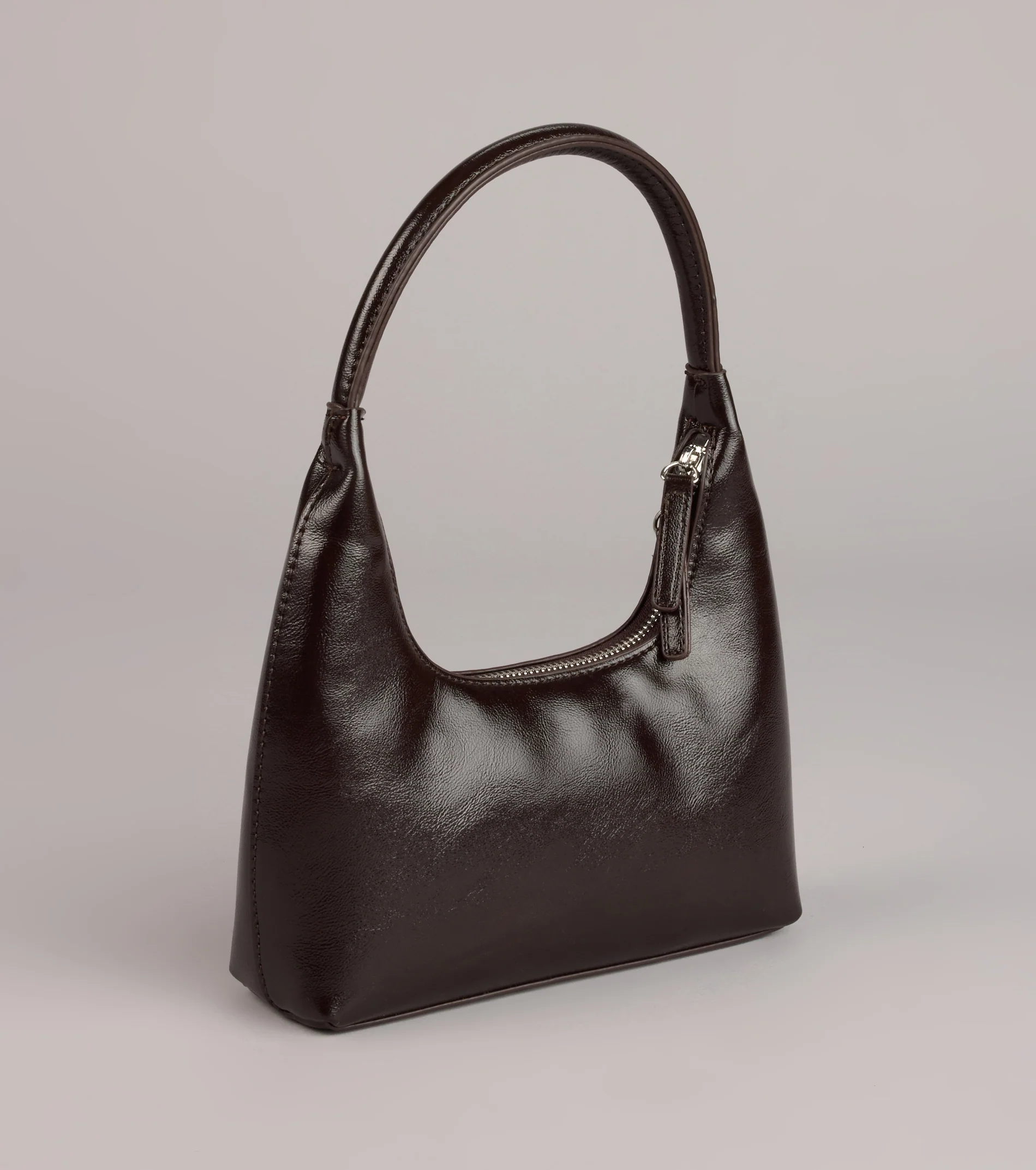 Slick Moves Faux Leather Mini Shoulder Bag