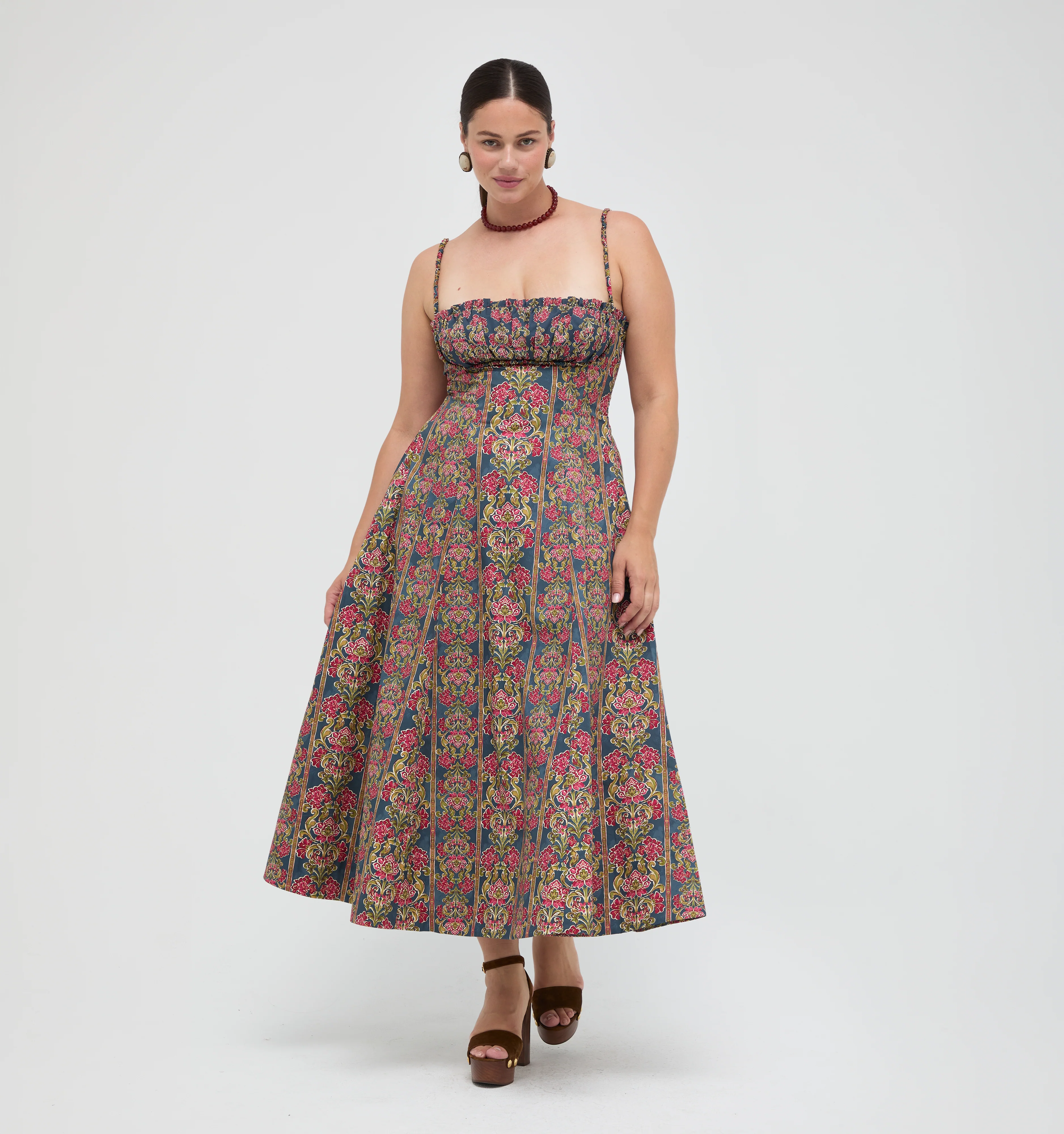 The Maisie Dress -  Stowell Medallion Stripe
