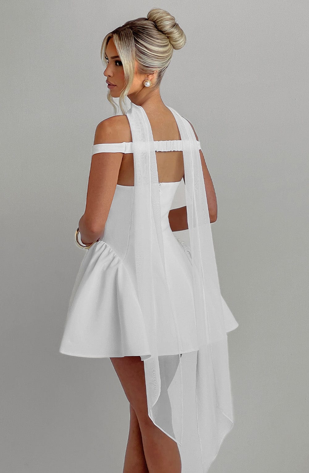 Marla Mini Dress - Ivory - luluinthesky