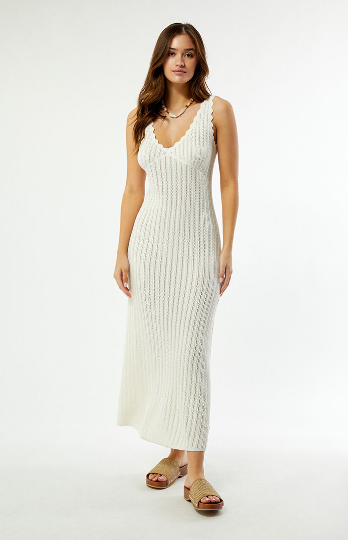 Rhythm Scallop Knit Maxi Dress
