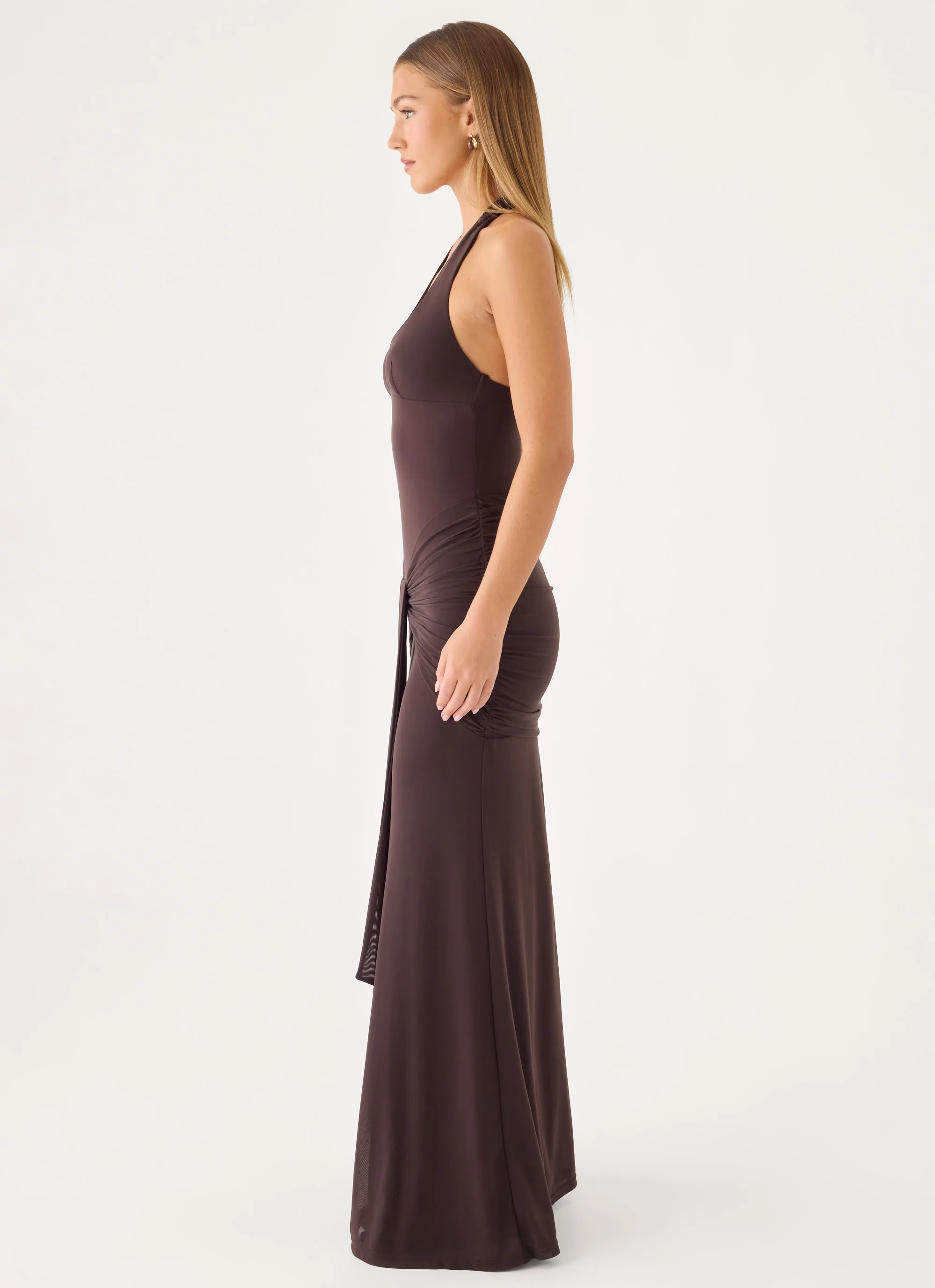 Myrhee Maxi Dress - Chocolate - luluinthesky