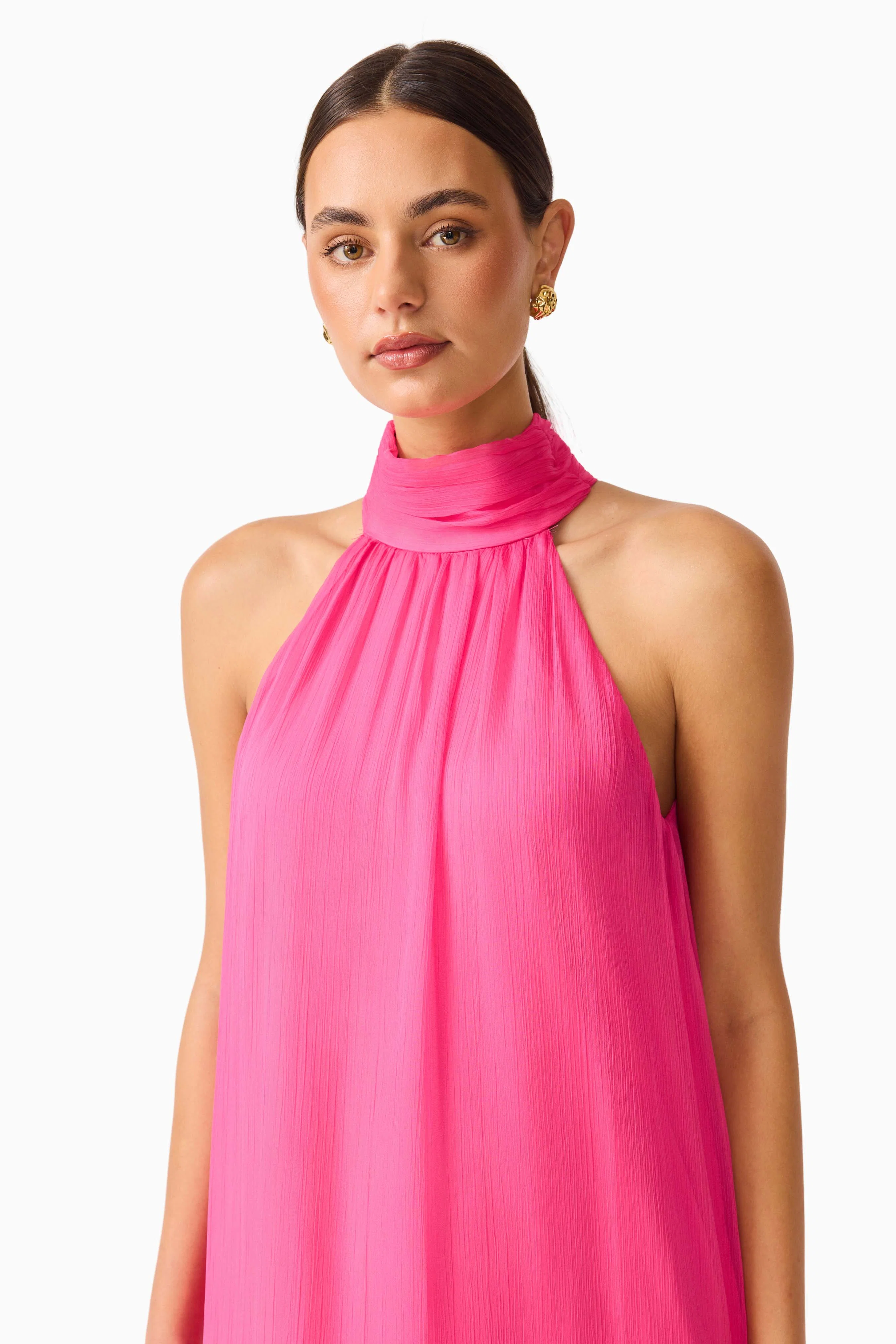 Carla Halter Gown in Pink