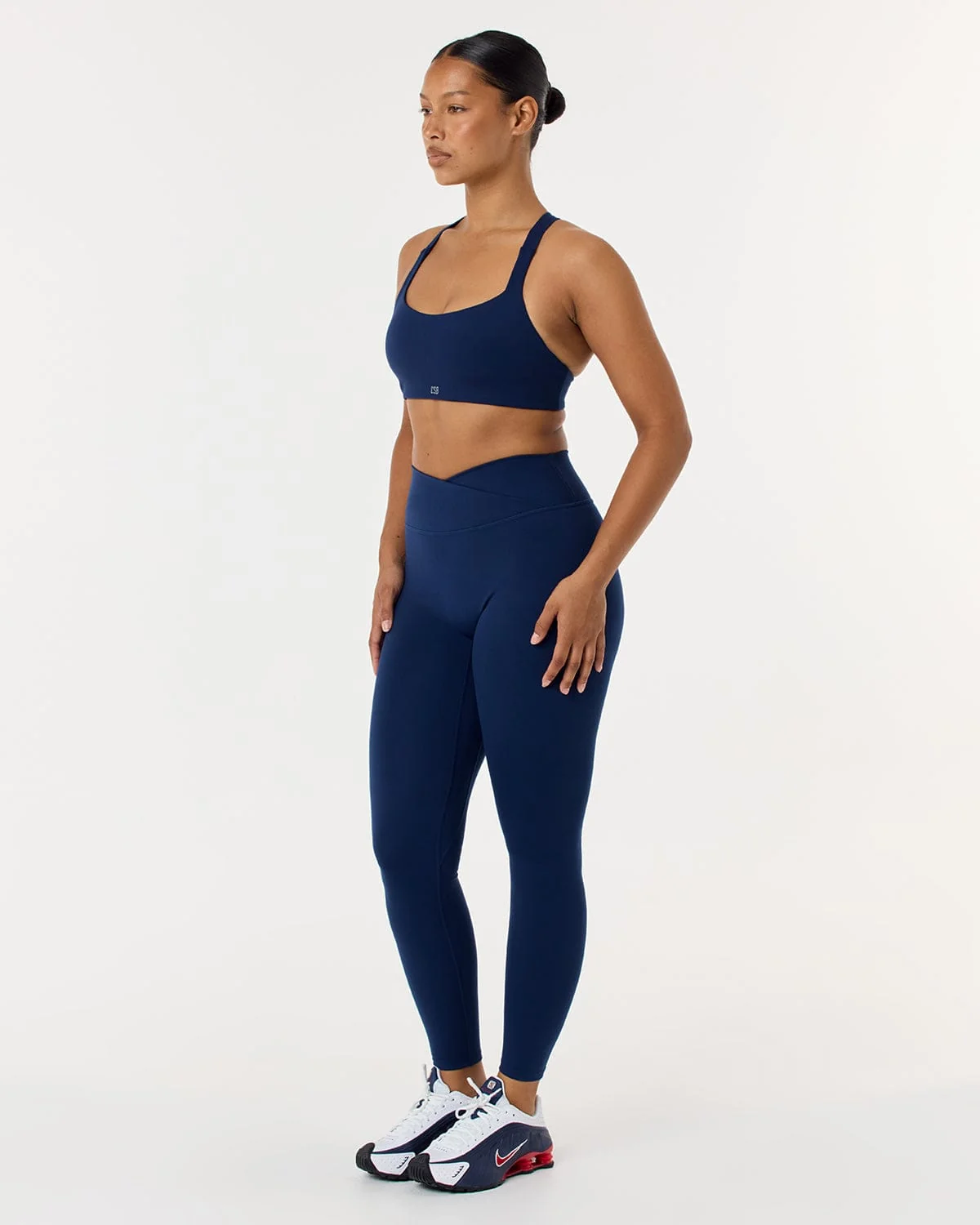 Serenity Crossover Leggings | Navy