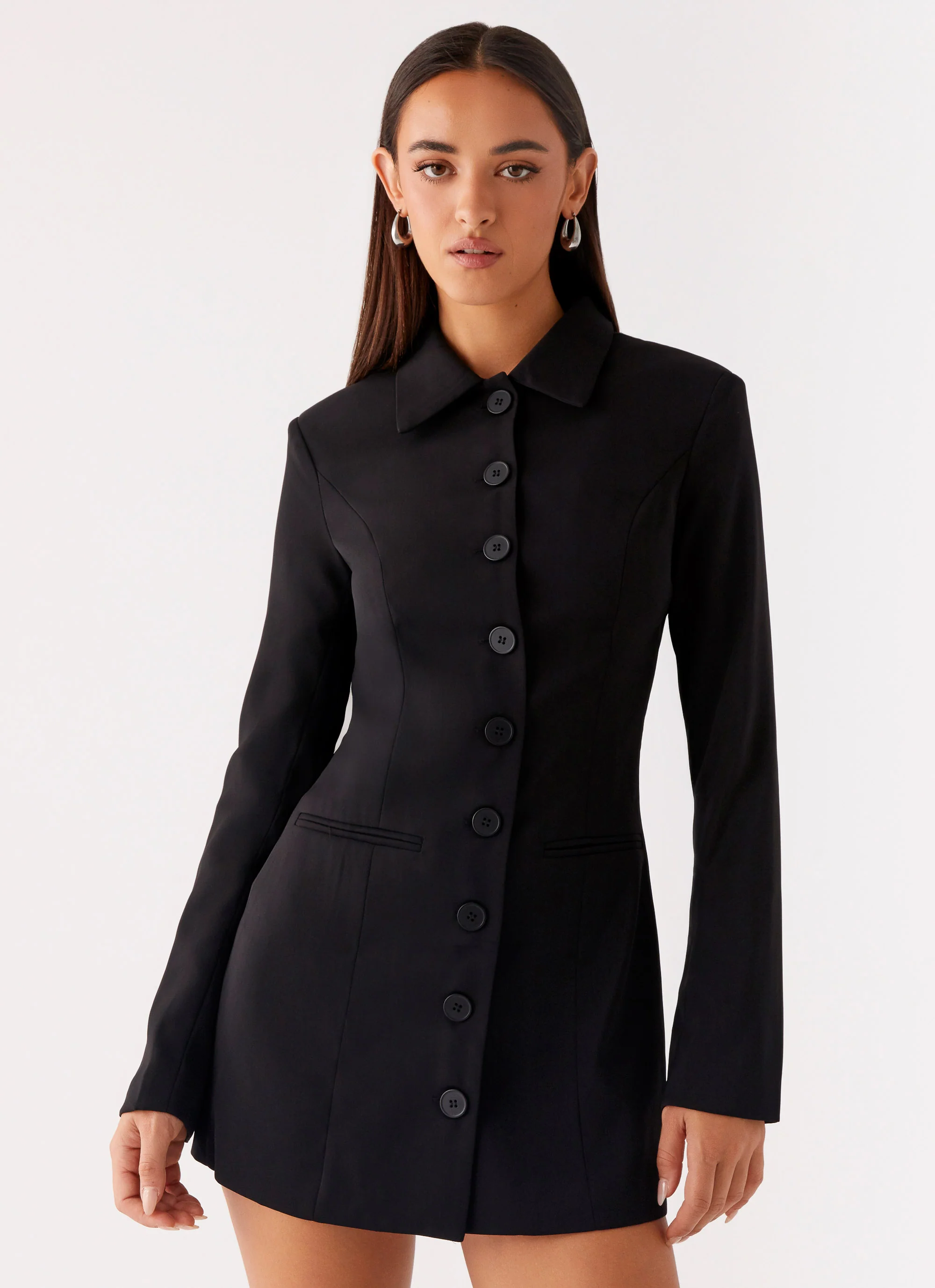 Memphis Blazer Mini Dress - Black