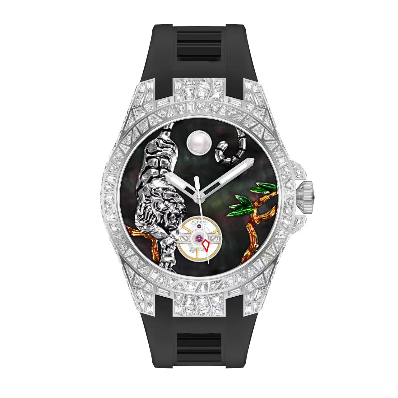 Tiger Legend Watch – Automatic, 44mm, Crystal Inlay T857M