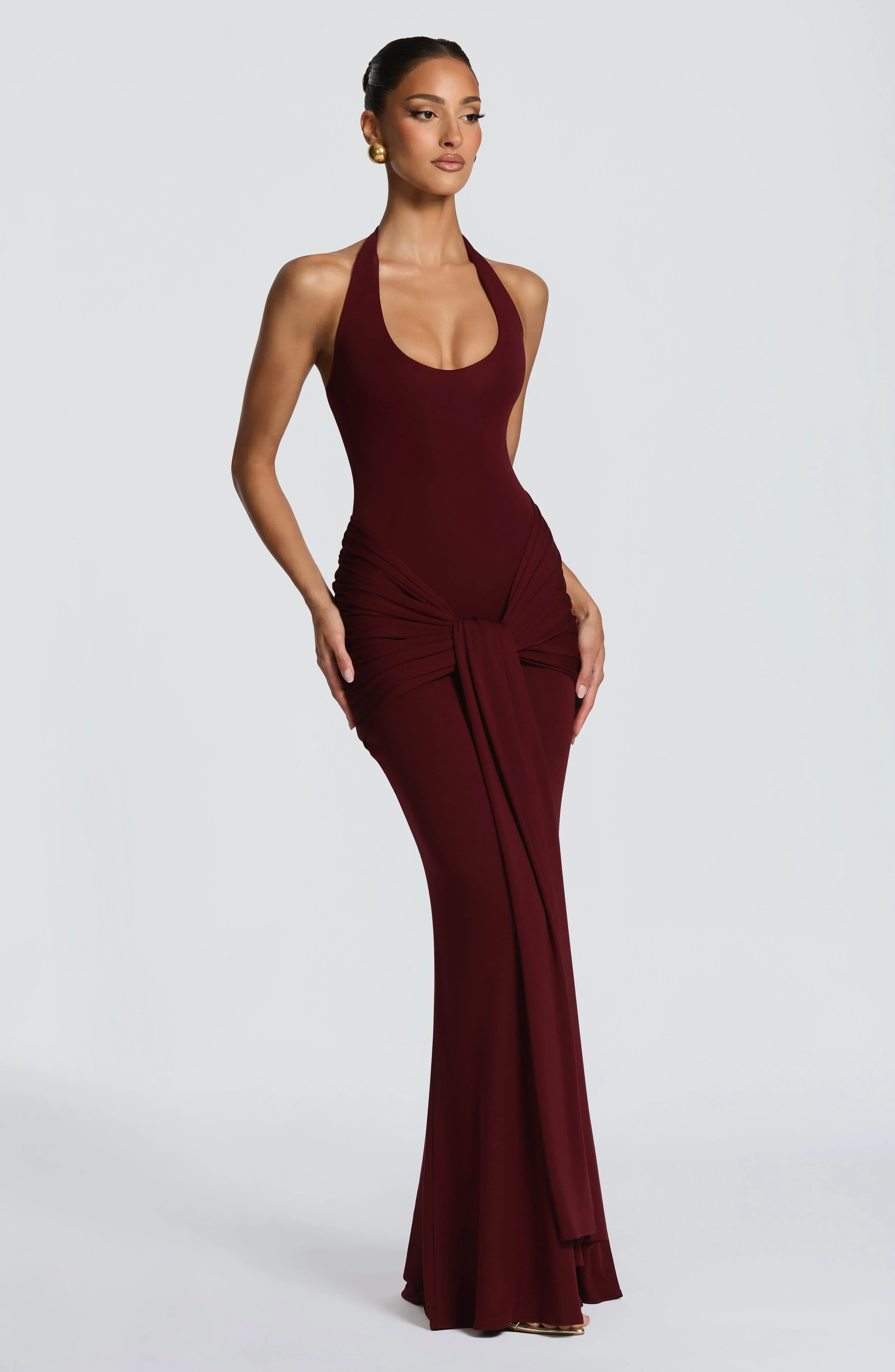 Veneda Maxi Dress - Cherry Lacquer