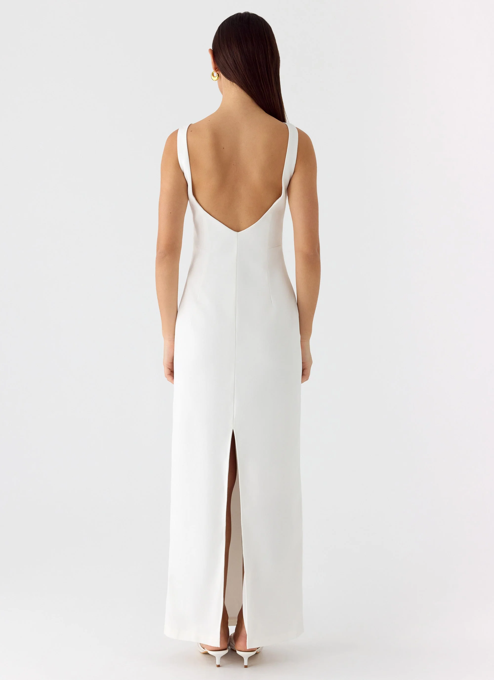 Lulita Maxi Dress - White - luluinthesky