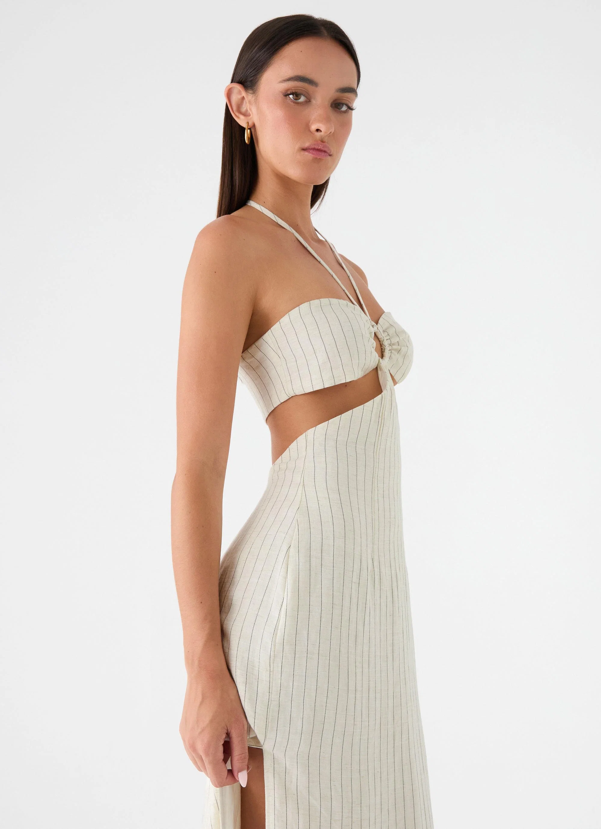 Laid Bare Maxi Dress - Desert Stripe