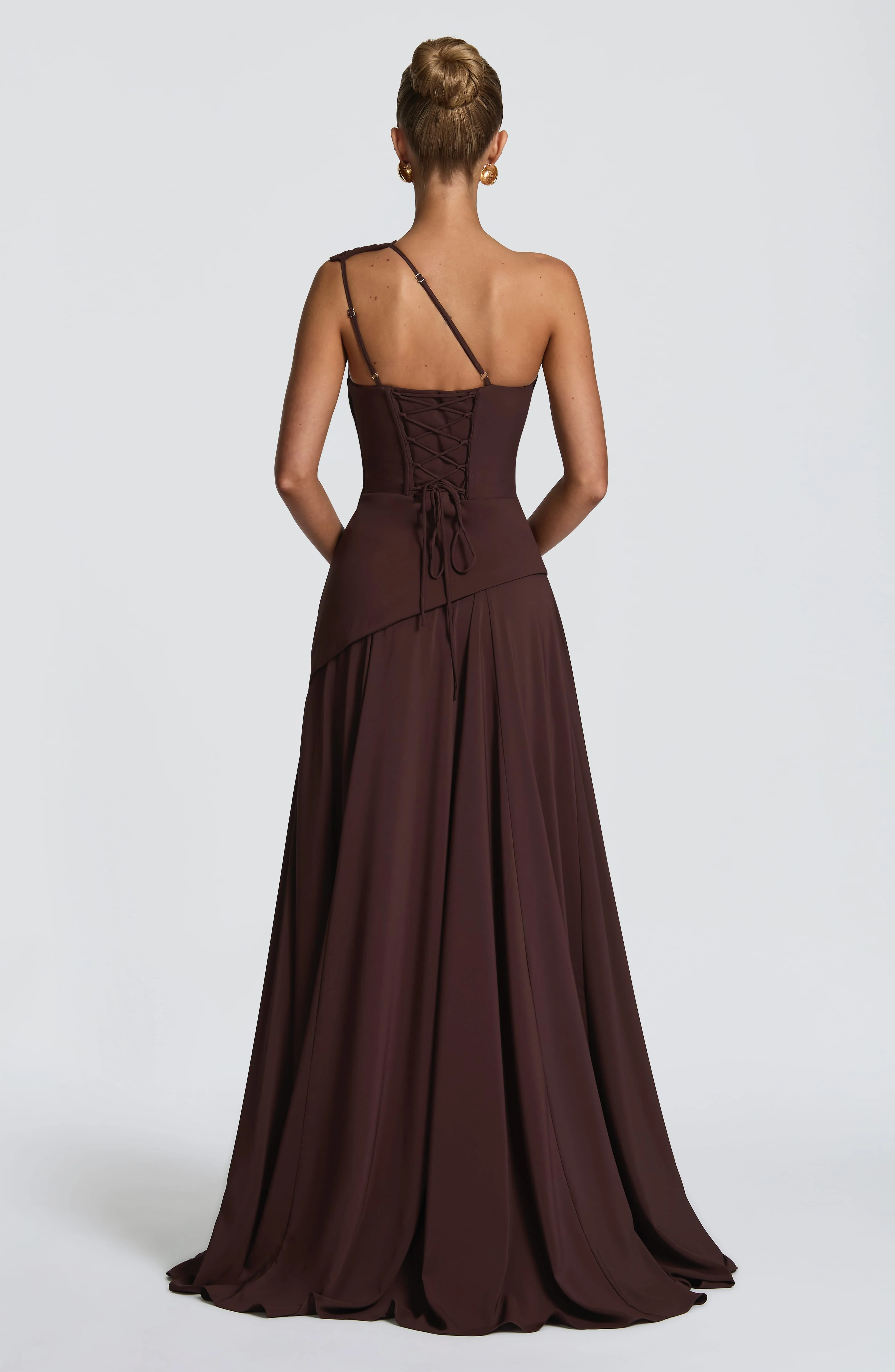 Bianca Maxi Dress - Plum Brown