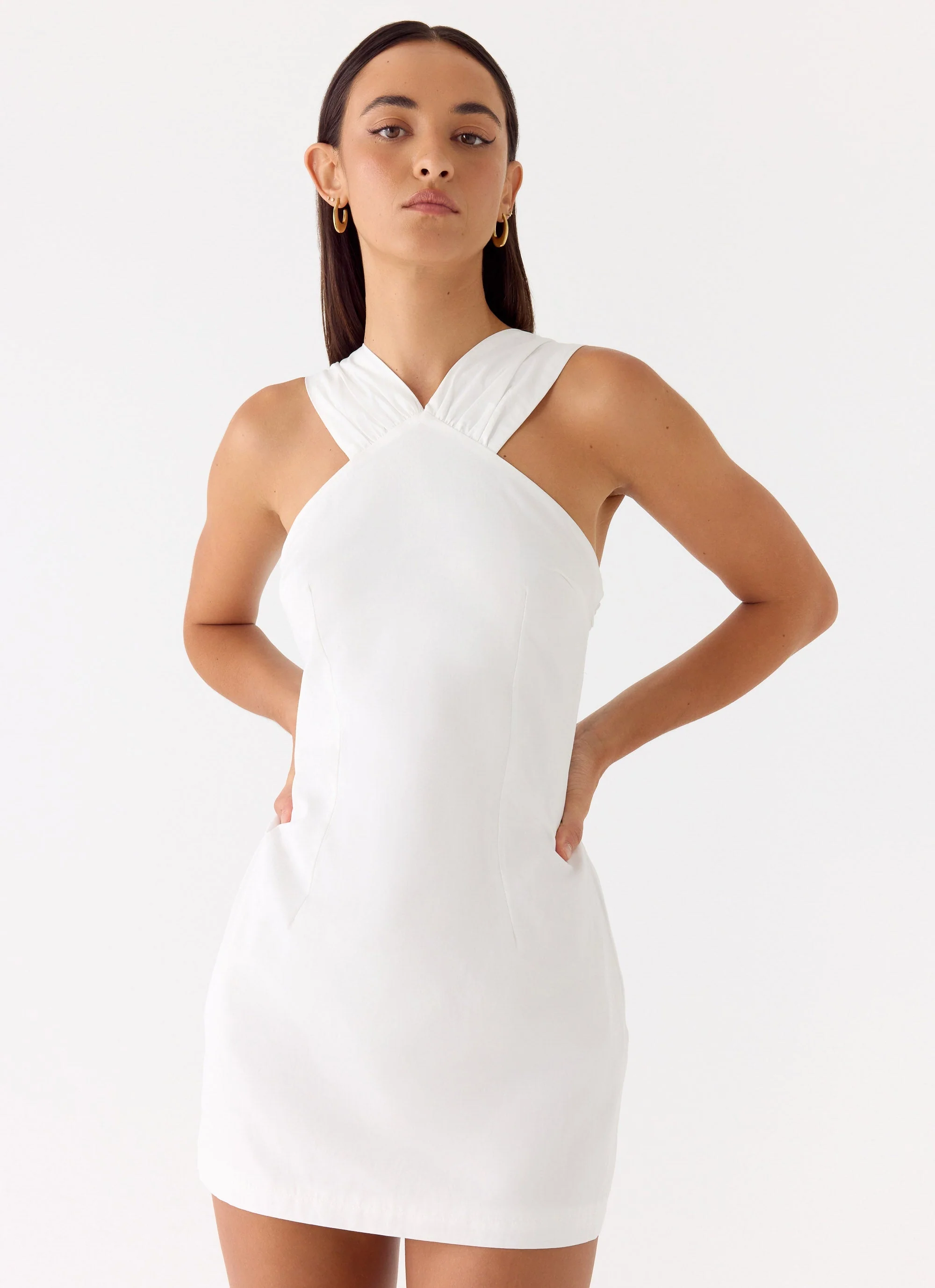 Be My Baby Mini Dress - White - luluinthesky