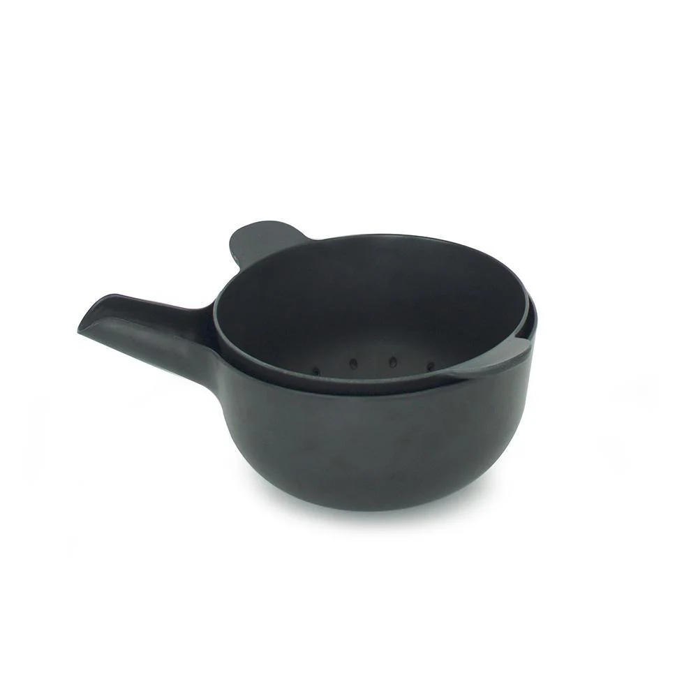 Vogeelle Small Mixing Bowl and Colander Set - Black