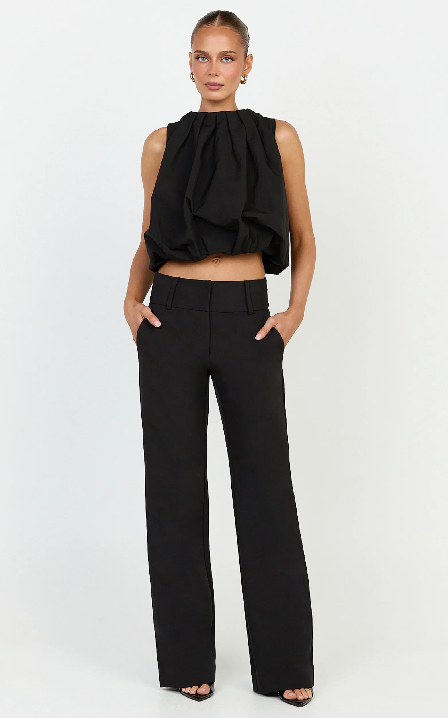 Lioness - Beverly Bubble Top - In Noir