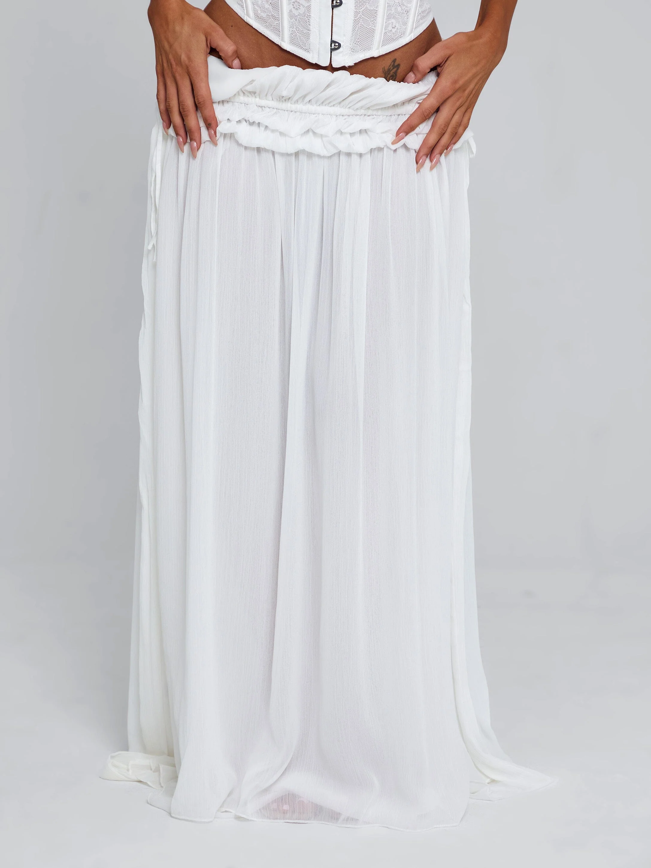 Lubela Maxi Skirt White