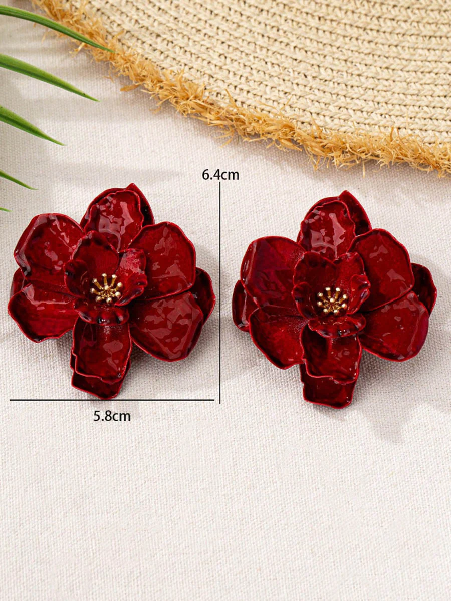 Flower Shape Earrings Accessories