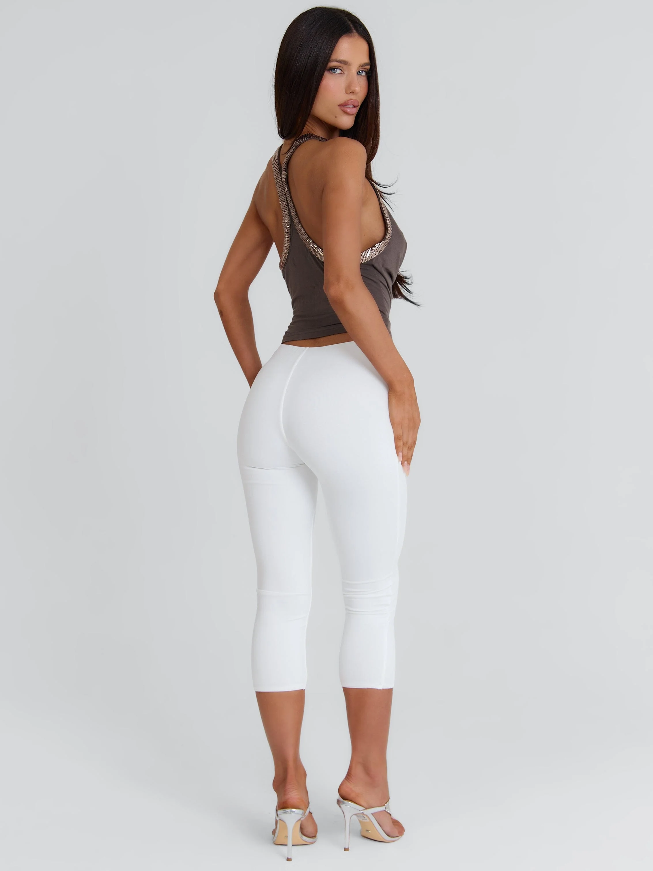Azul Capri Pants White