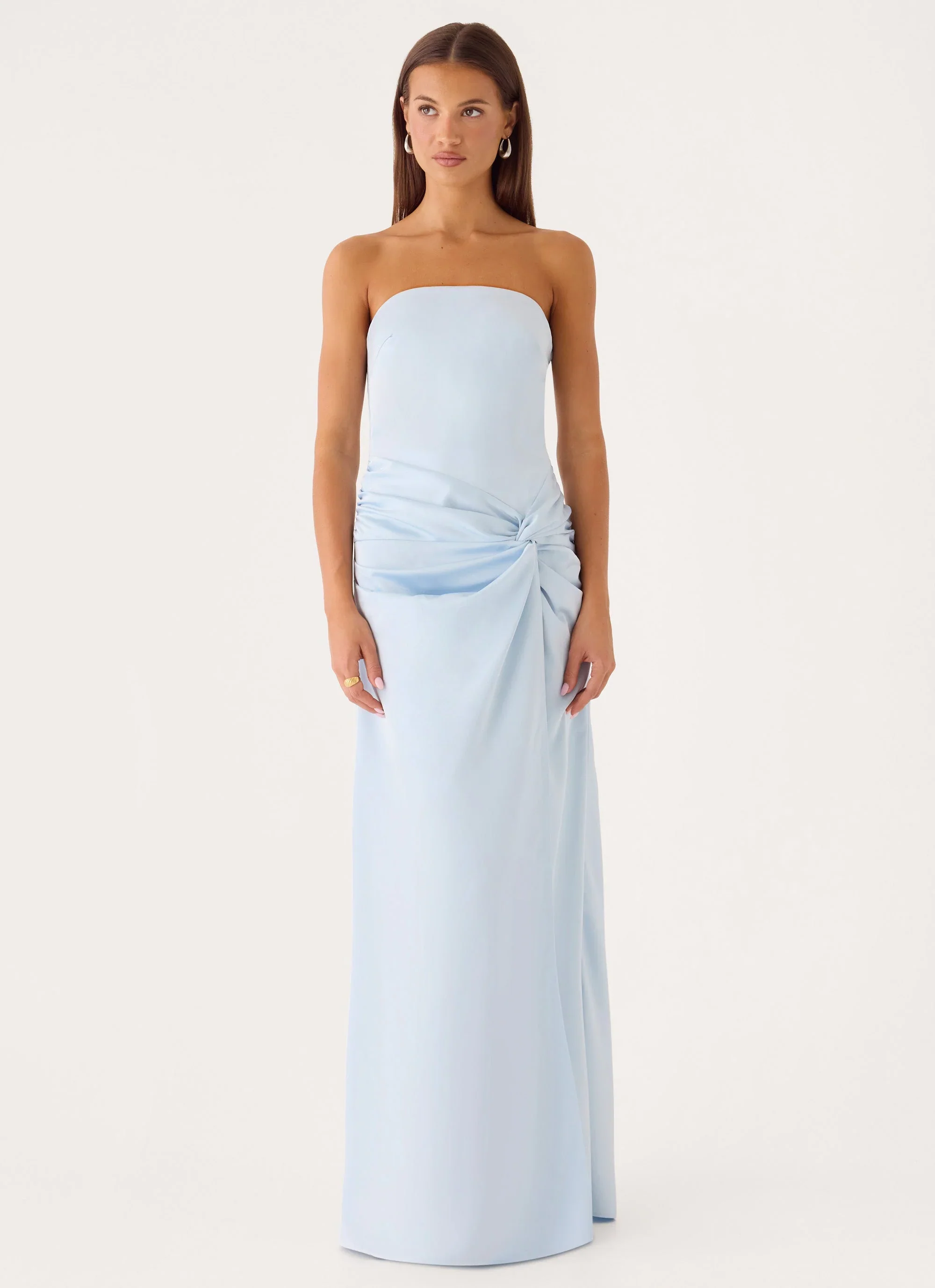 Conni Strapless Maxi Dress - Blue