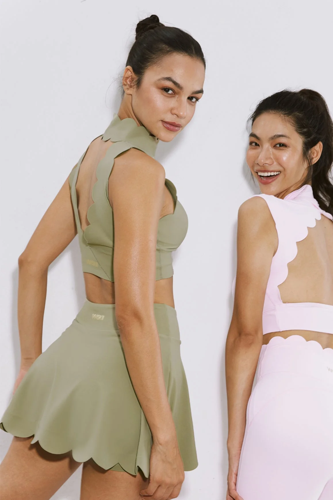 High-Waist A-line Tennis Skirt